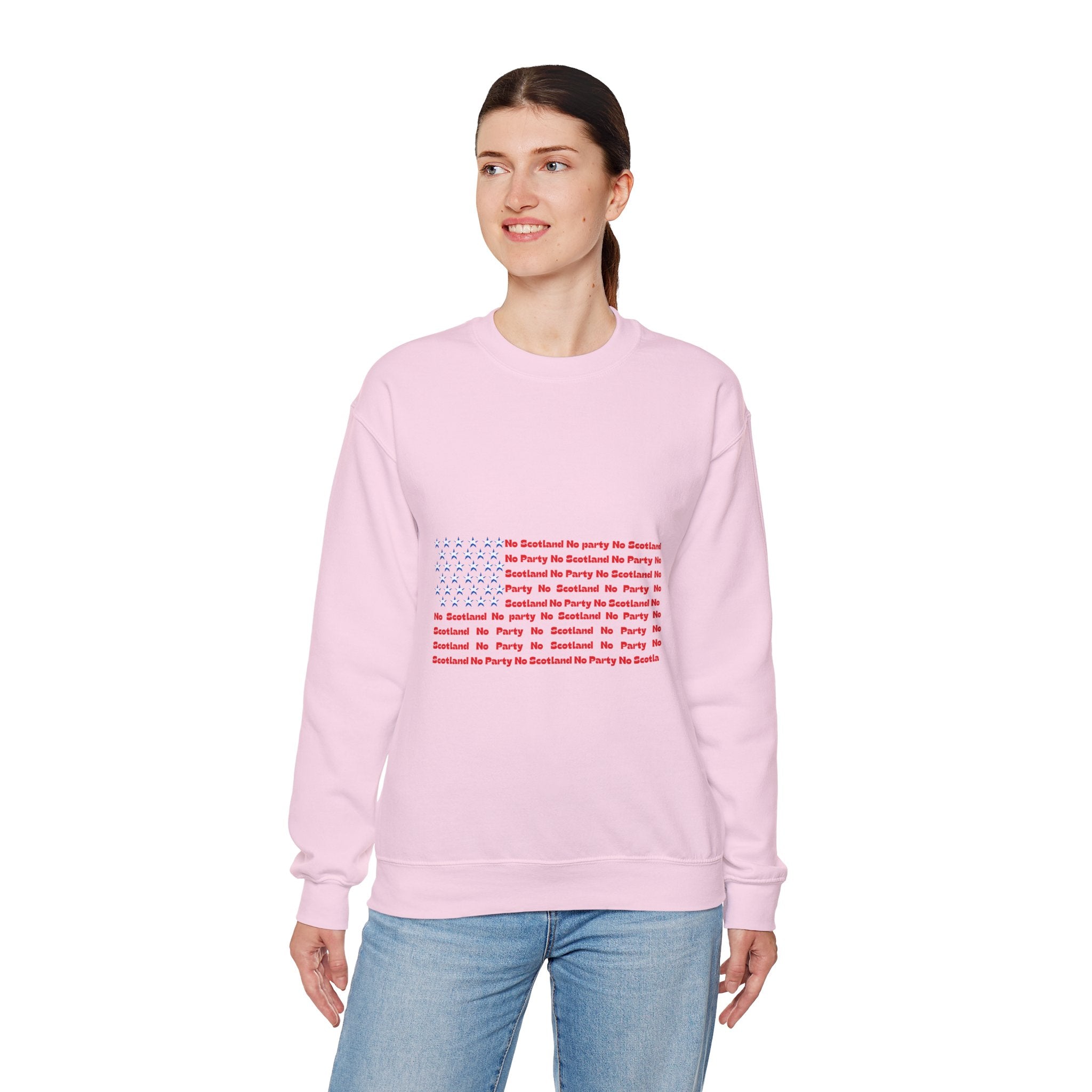Scottish Football Saltires American Flag Crewneck Sweatshirt — Song Lyric Design