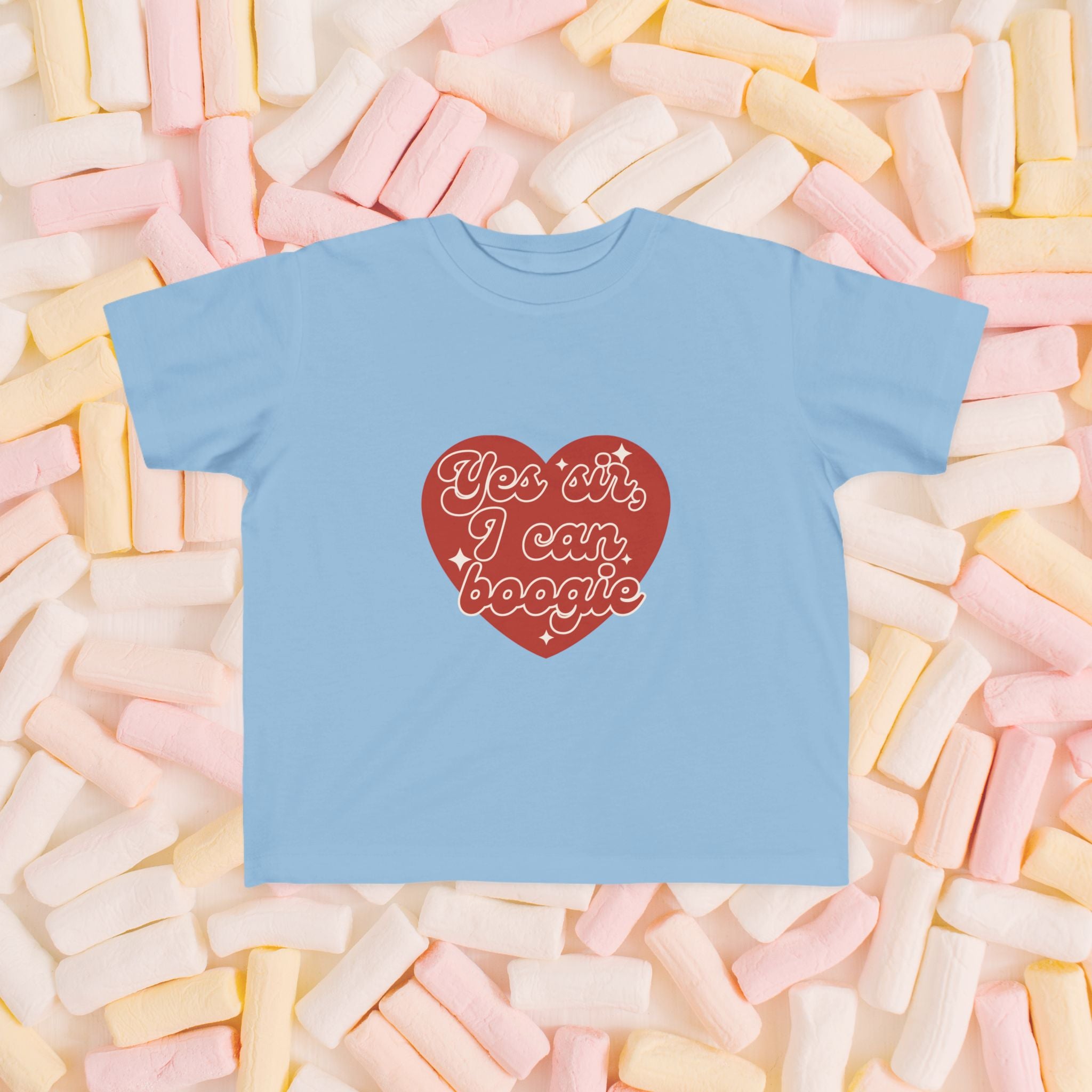 Kids T-Shirt — Funky Scottish Football Song in Red Heart