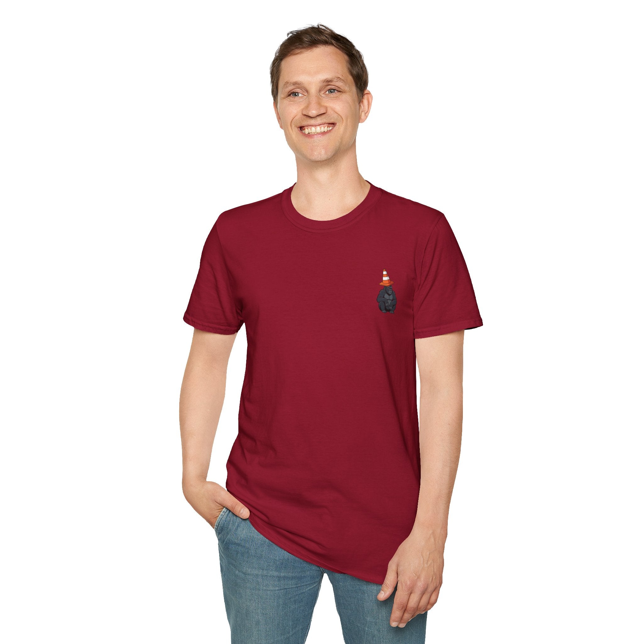 Copy of Boston Skyline Tee — Playful Traffic Cone Graphic (Boston & Scotland Fans)
