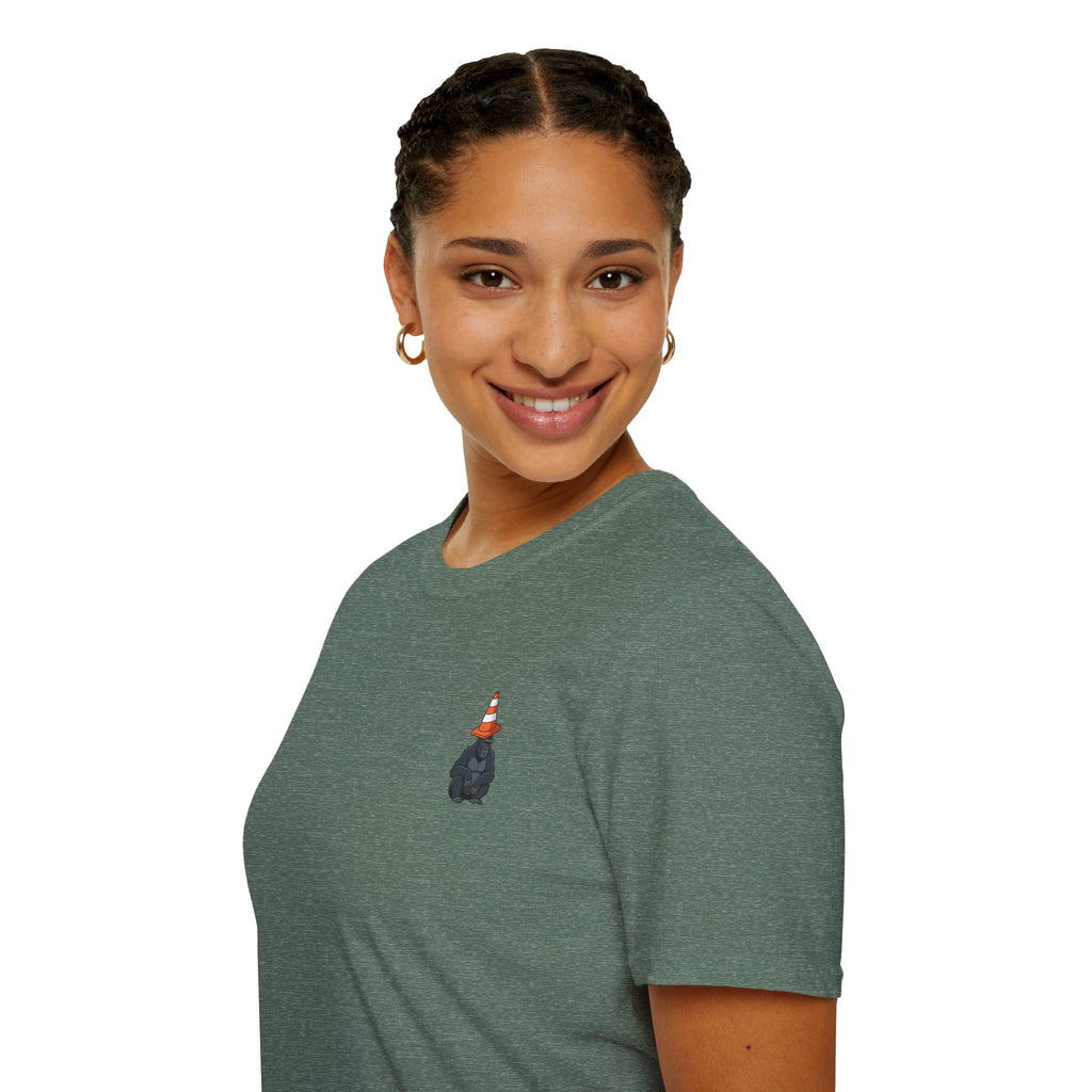Copy of Boston Skyline Tee — Playful Traffic Cone Graphic (Boston & Scotland Fans)