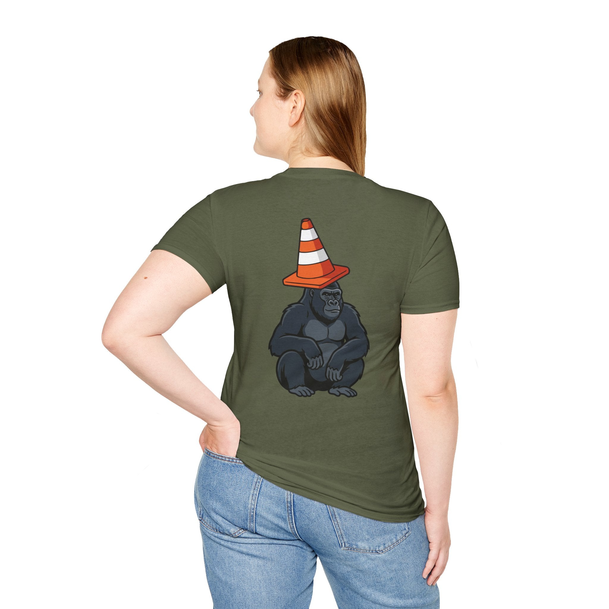 Copy of Boston Skyline Tee — Playful Traffic Cone Graphic (Boston & Scotland Fans)