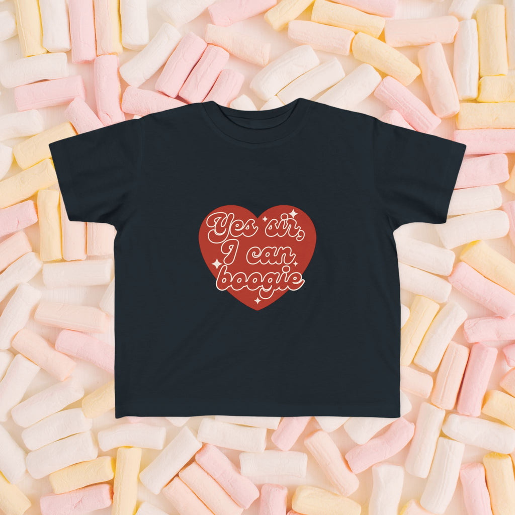 Kids T-Shirt — Funky Scottish Football Song in Red Heart