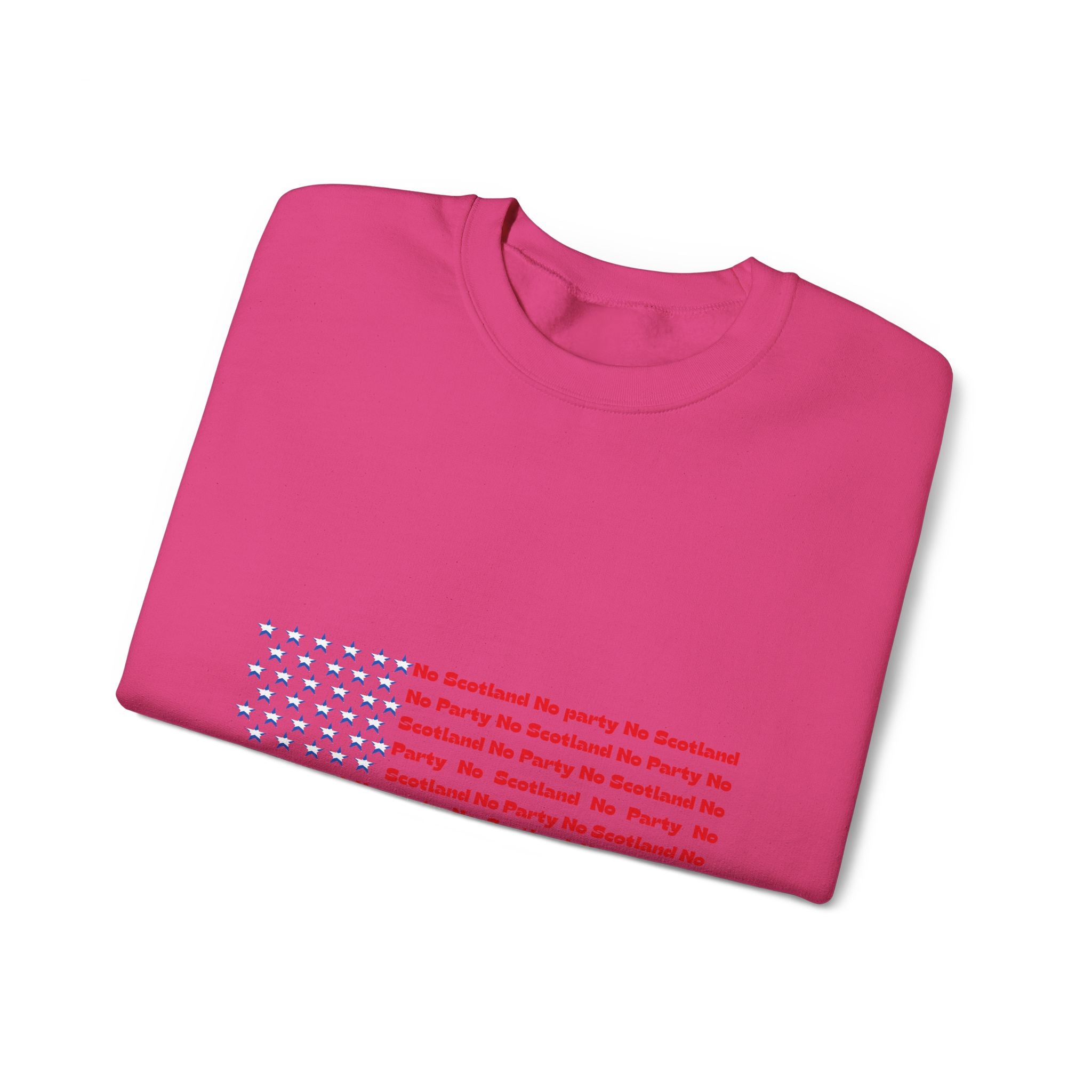Scottish Football Saltires American Flag Crewneck Sweatshirt — Song Lyric Design