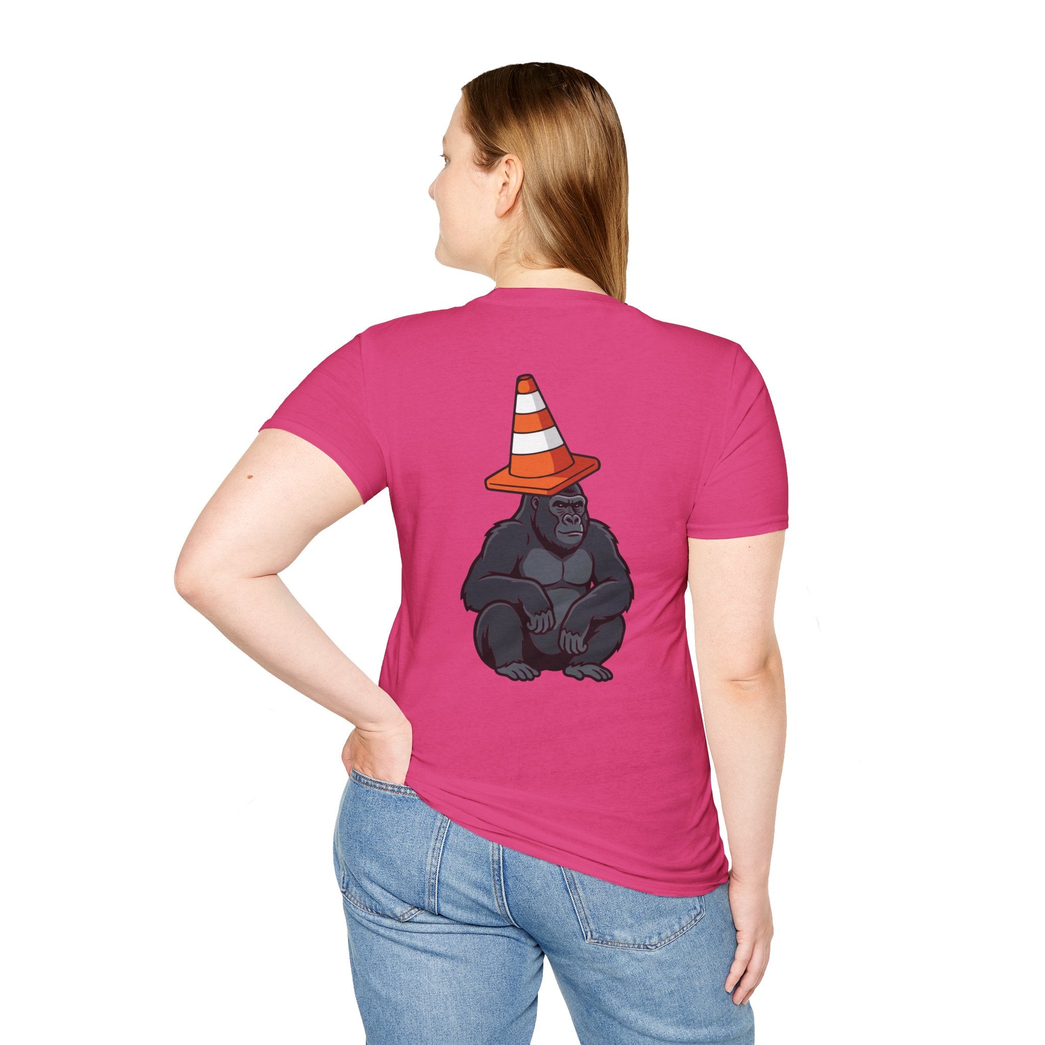 Copy of Boston Skyline Tee — Playful Traffic Cone Graphic (Boston & Scotland Fans)