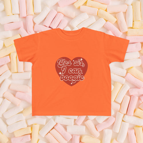 Kids T-Shirt — Funky Scottish Football Song in Red Heart