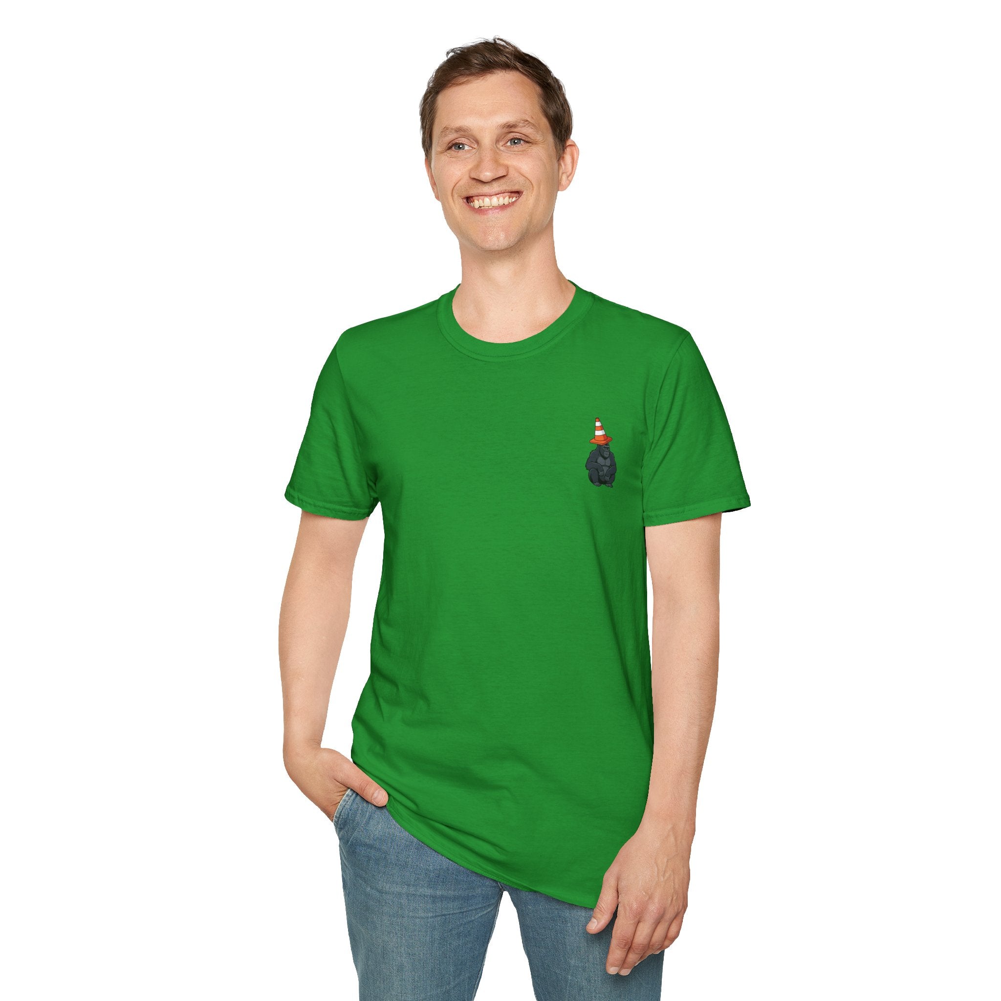 Copy of Boston Skyline Tee — Playful Traffic Cone Graphic (Boston & Scotland Fans)