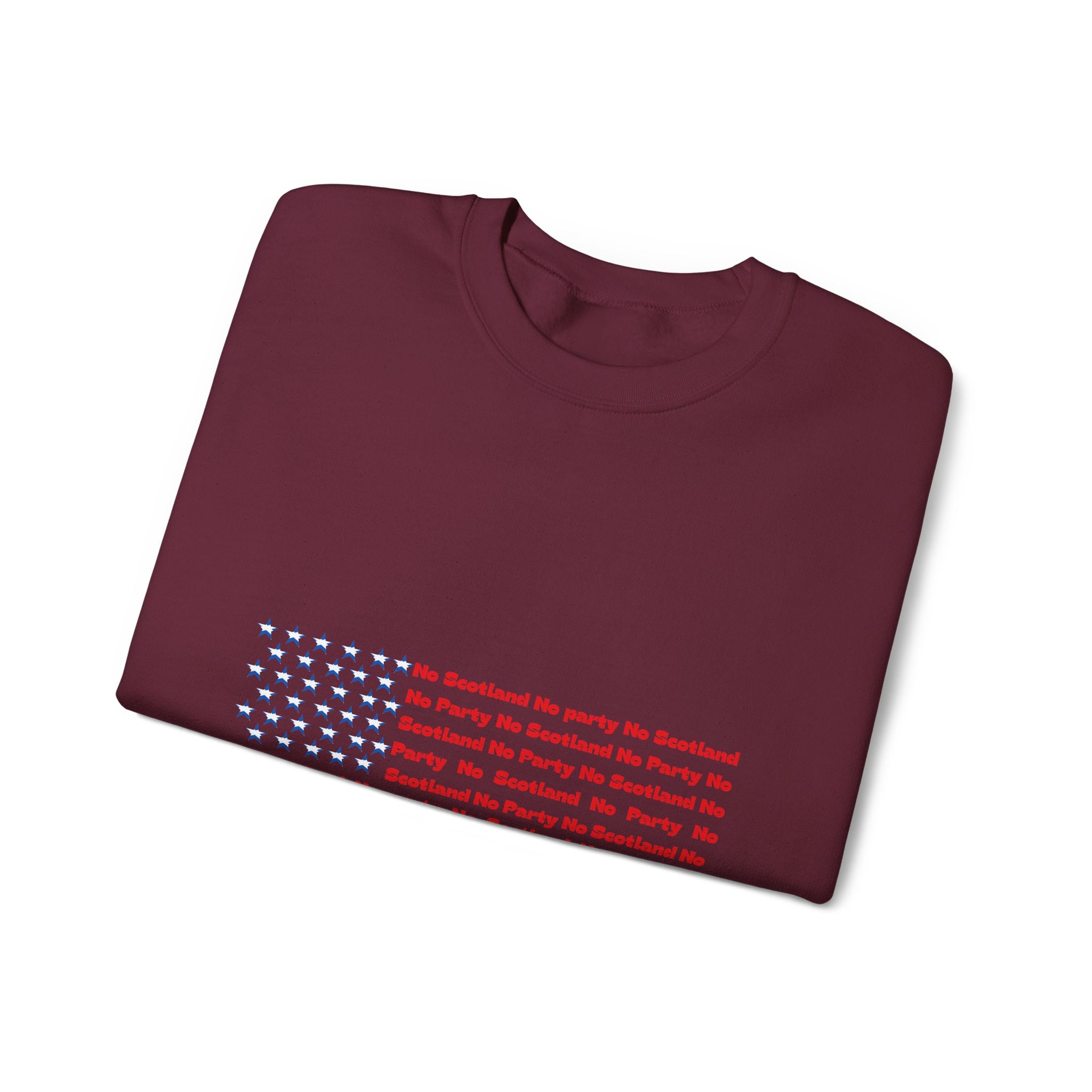 Scottish Football Saltires American Flag Crewneck Sweatshirt — Song Lyric Design