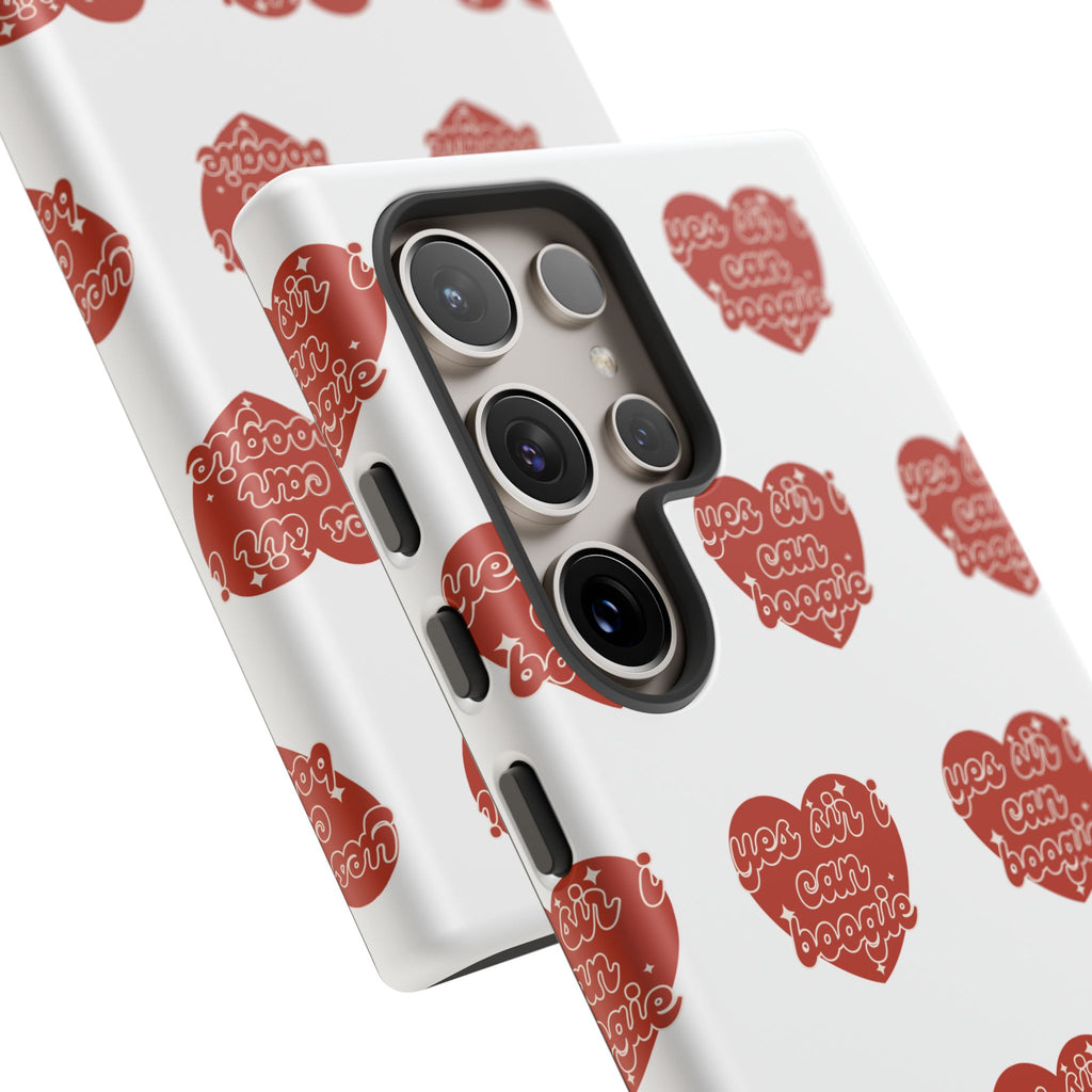 Yes Sir I Can Boogie heart pattern Phone Case | iPhone Samsung protective case