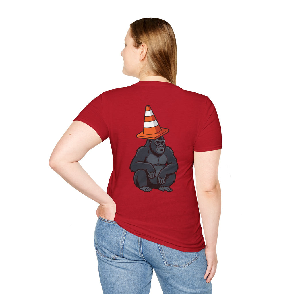 Copy of Boston Skyline Tee — Playful Traffic Cone Graphic (Boston & Scotland Fans)