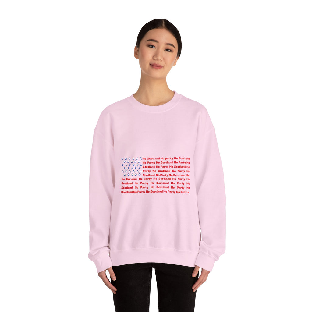 Scottish Football Saltires American Flag Crewneck Sweatshirt — Song Lyric Design