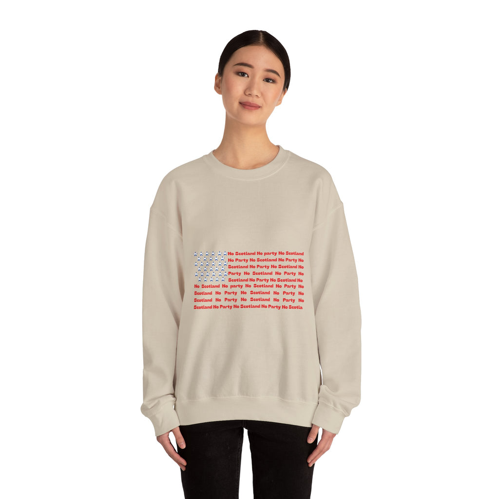 Scottish Football Saltires American Flag Crewneck Sweatshirt — Song Lyric Design