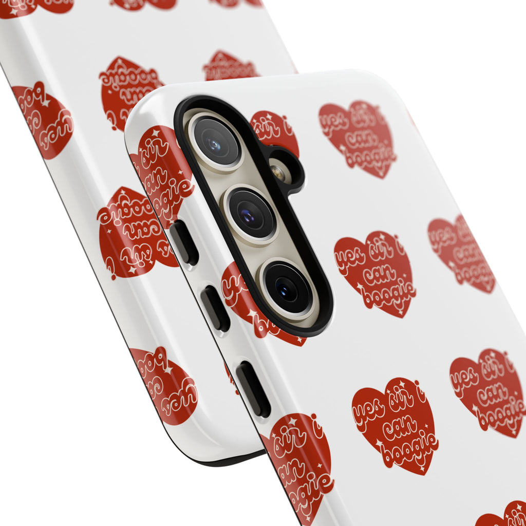 Yes Sir I Can Boogie heart pattern Phone Case | iPhone Samsung protective case