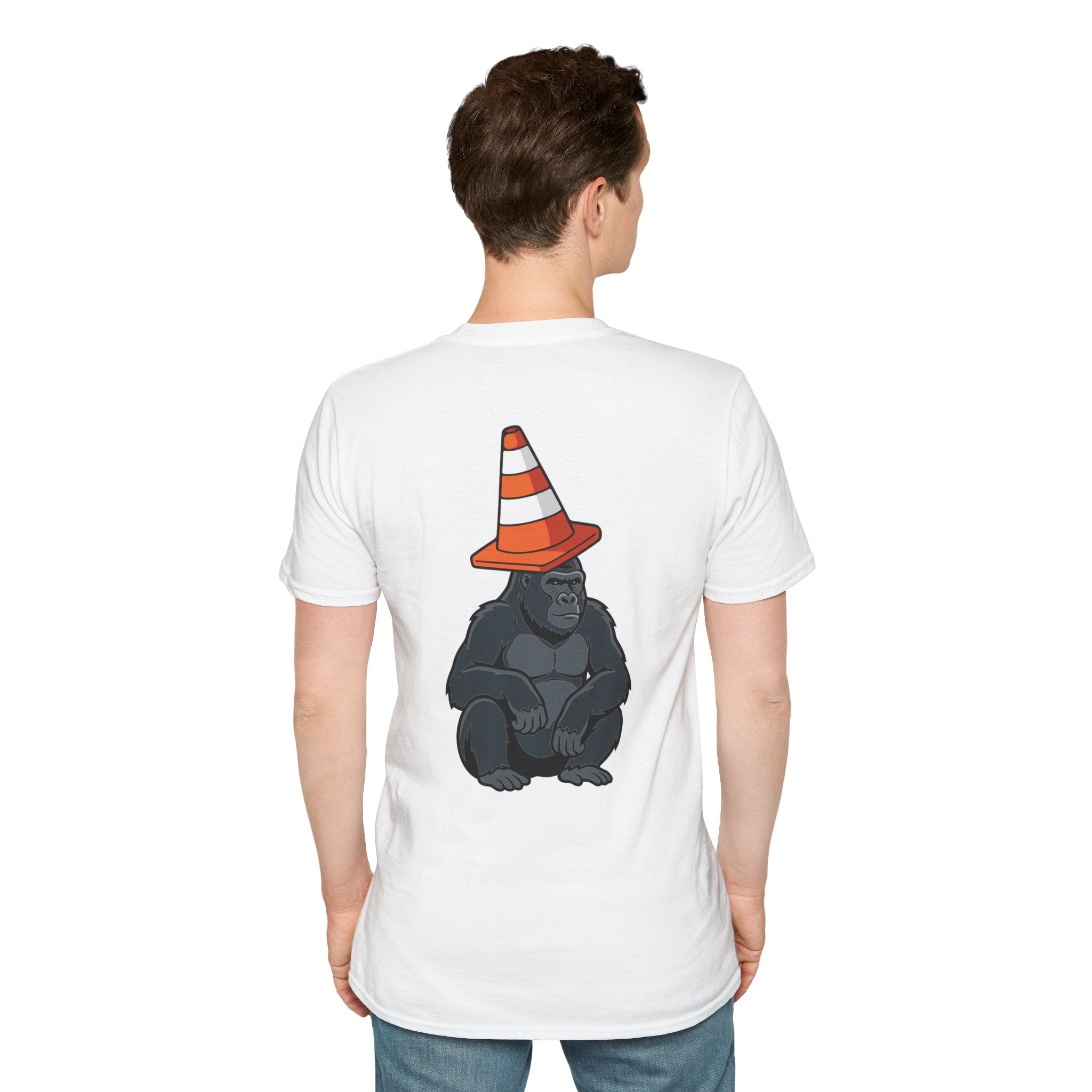 Copy of Boston Skyline Tee — Playful Traffic Cone Graphic (Boston & Scotland Fans)