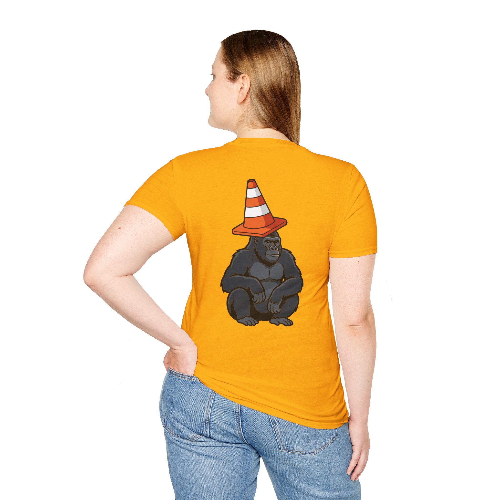 Copy of Boston Skyline Tee — Playful Traffic Cone Graphic (Boston & Scotland Fans)