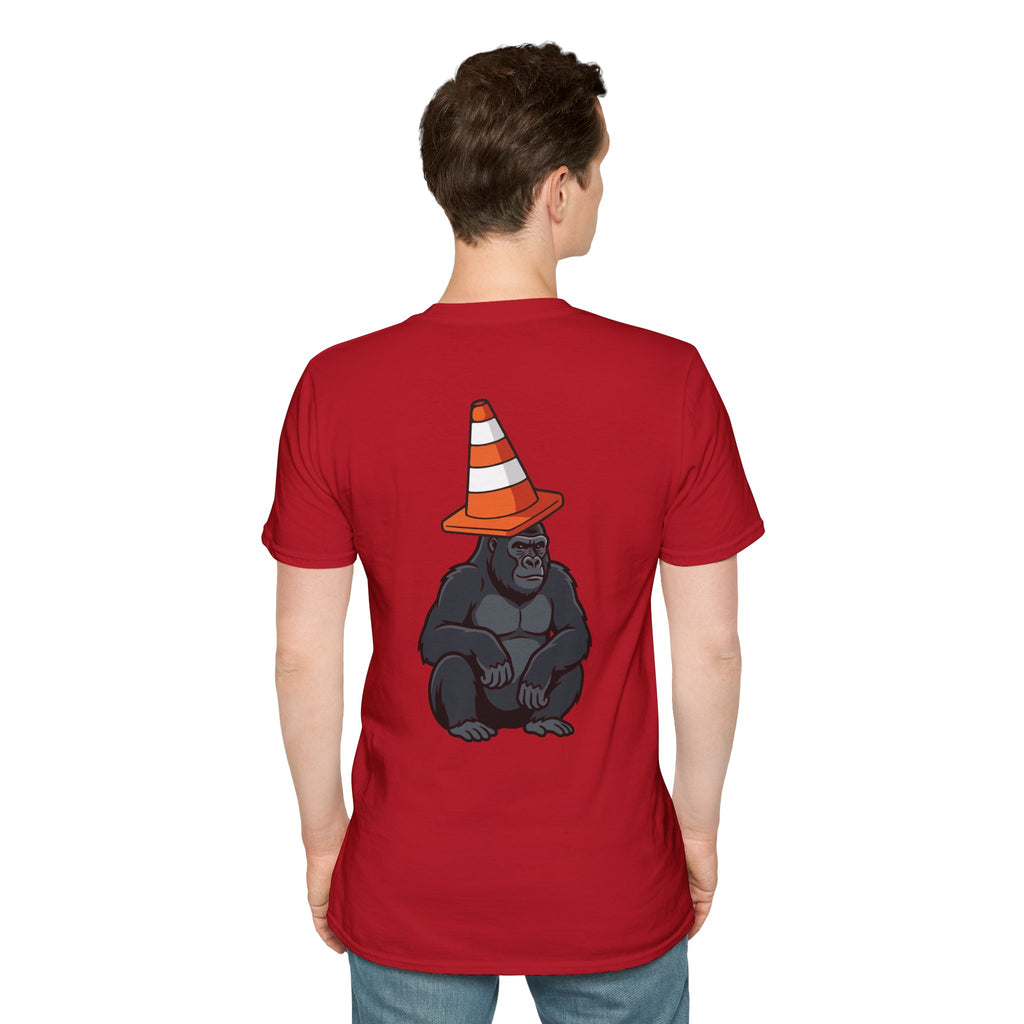 Copy of Boston Skyline Tee — Playful Traffic Cone Graphic (Boston & Scotland Fans)