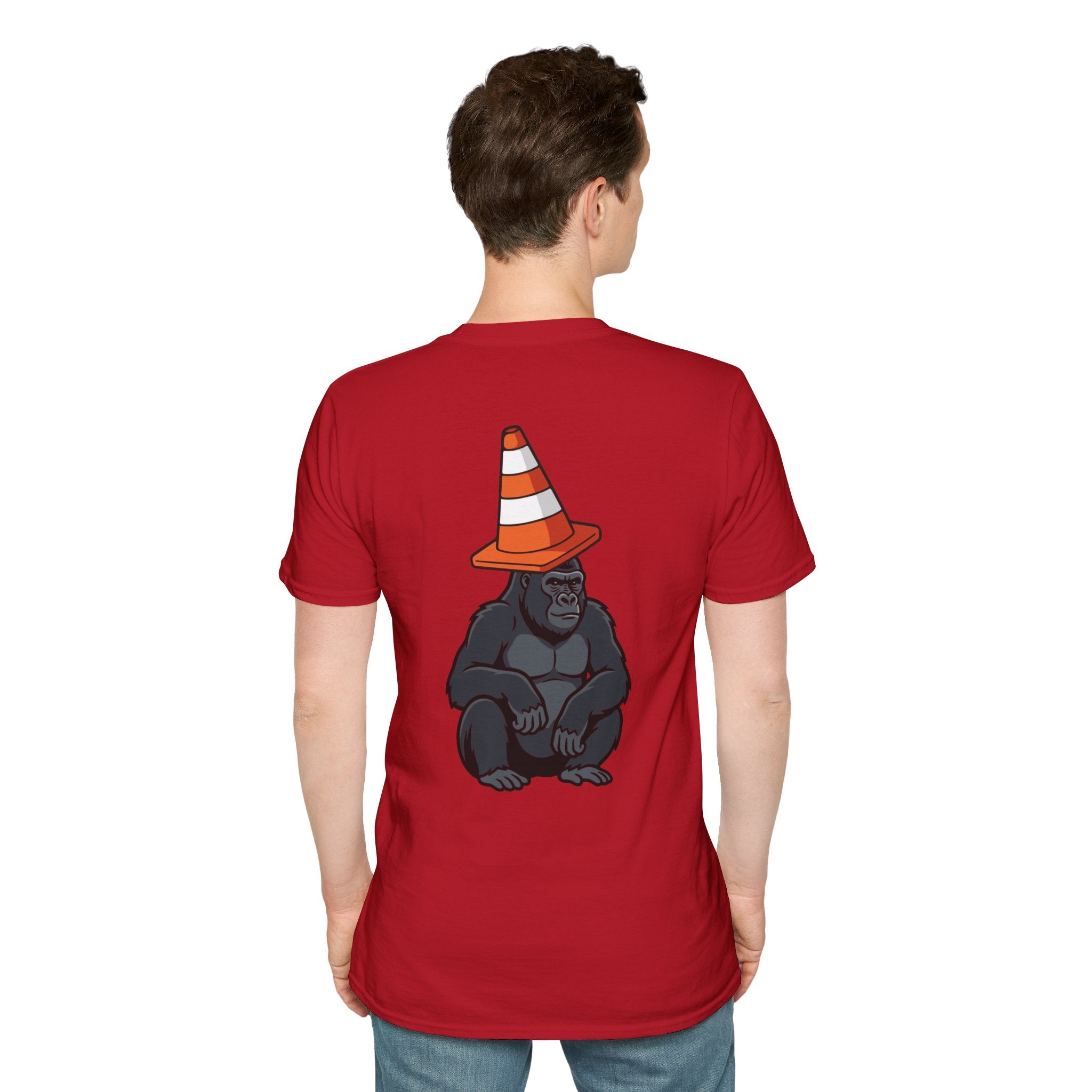 Copy of Boston Skyline Tee — Playful Traffic Cone Graphic (Boston & Scotland Fans)