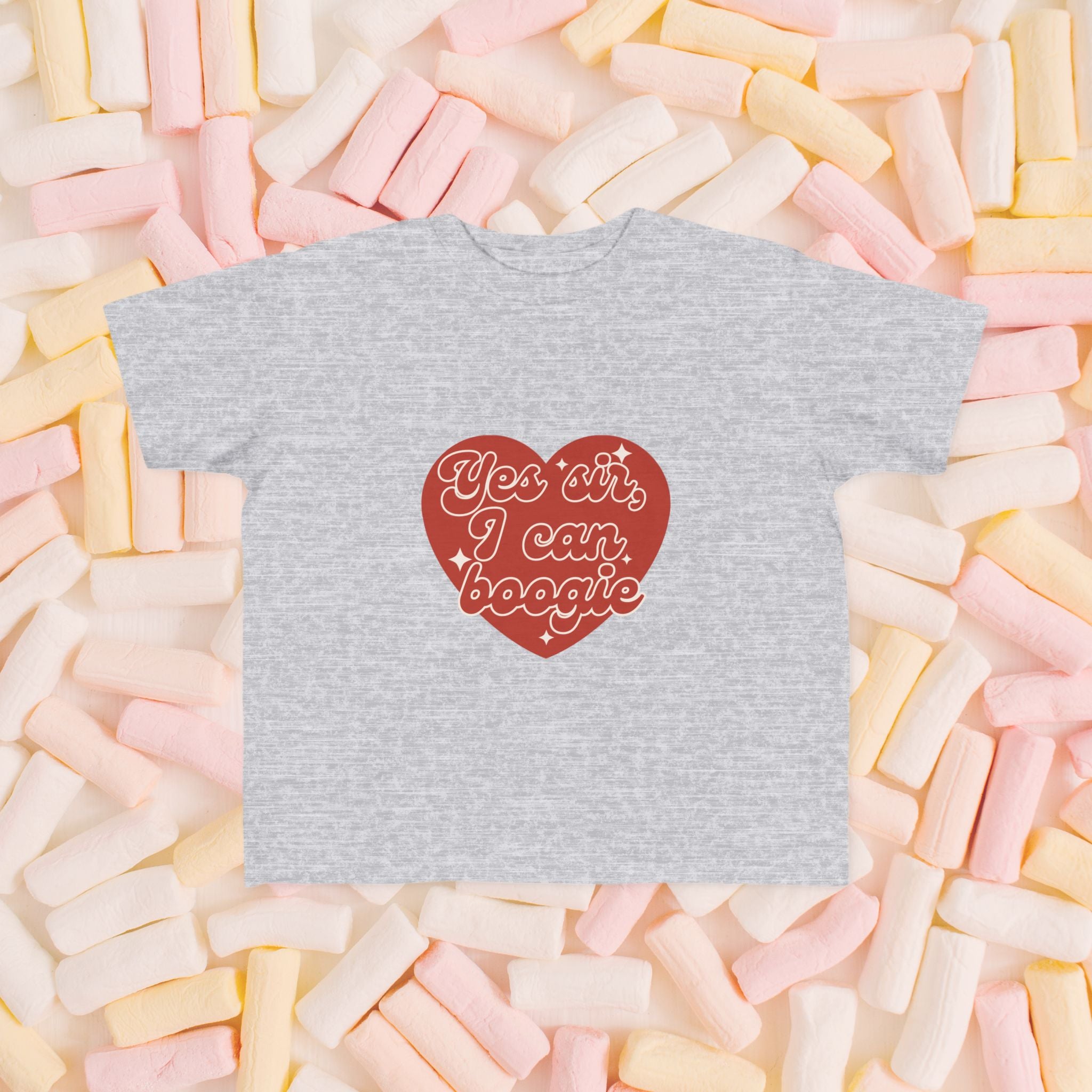 Kids T-Shirt — Funky Scottish Football Song in Red Heart