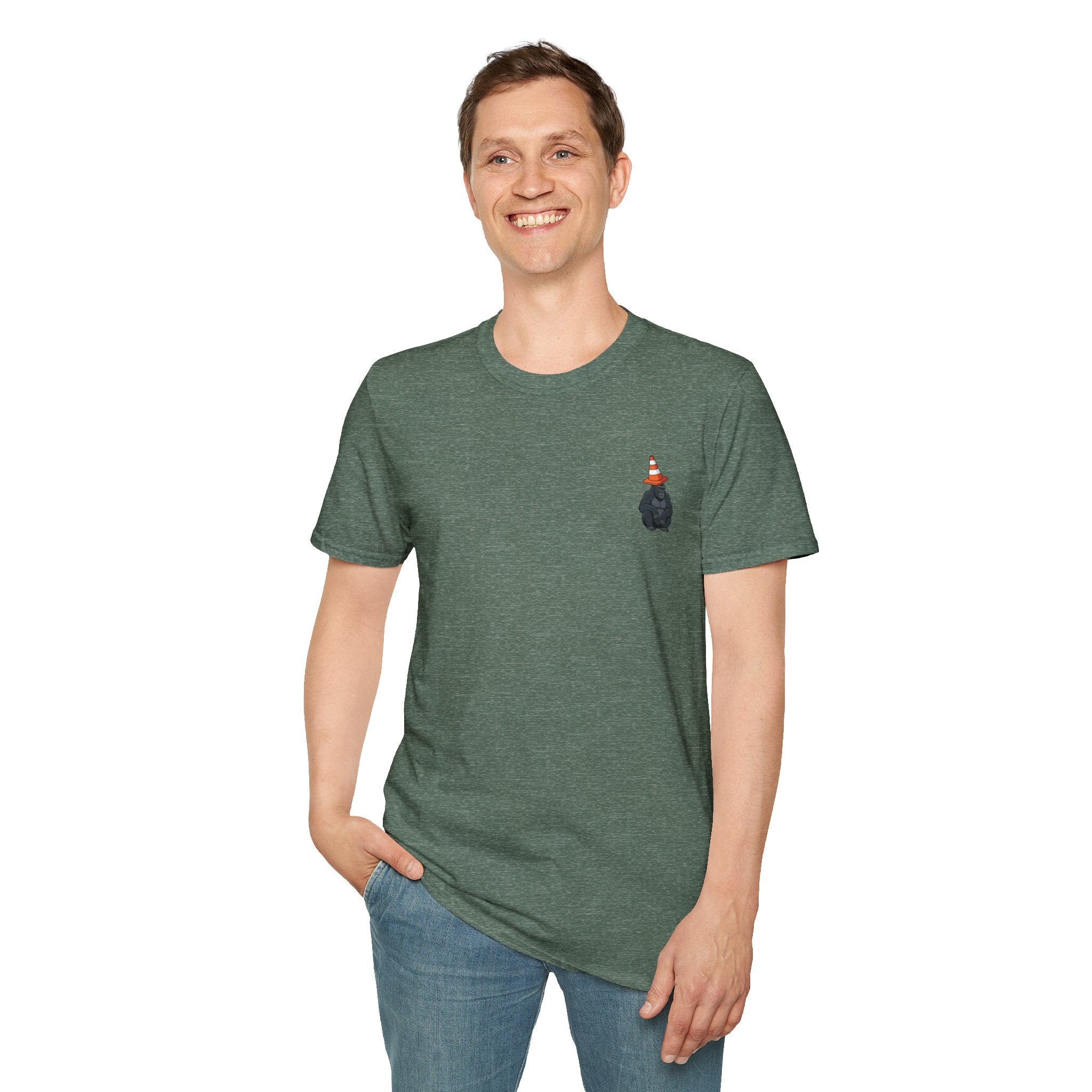 Copy of Boston Skyline Tee — Playful Traffic Cone Graphic (Boston & Scotland Fans)