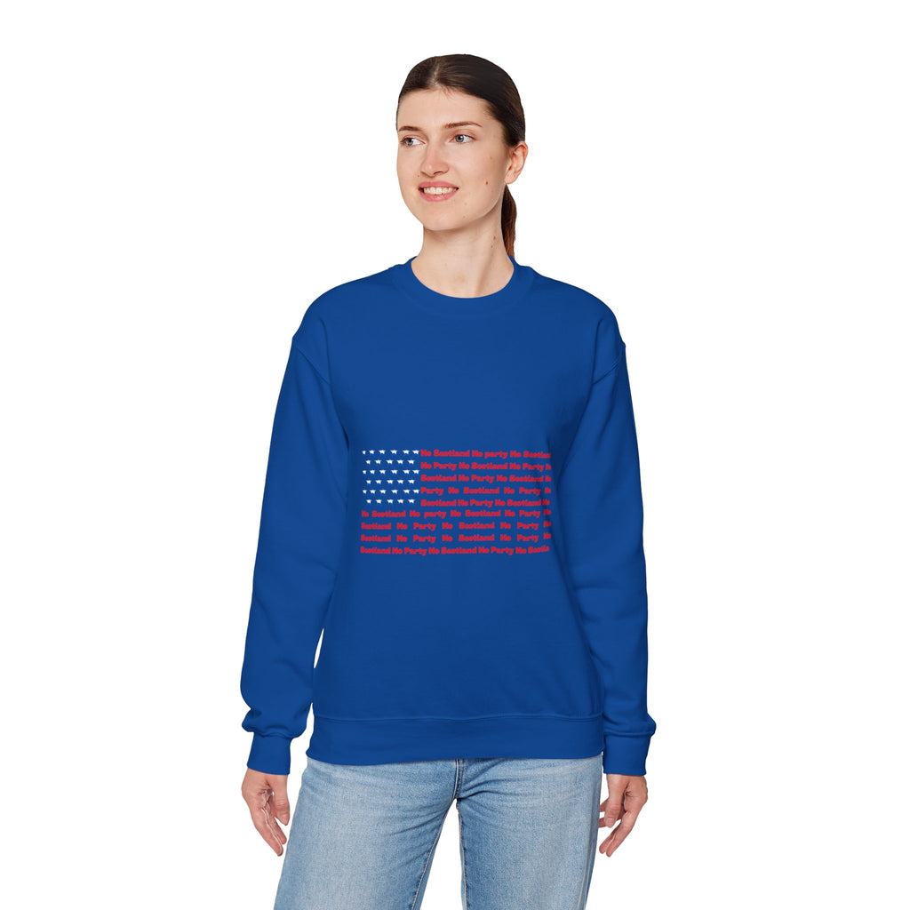 Scottish Football Saltires American Flag Crewneck Sweatshirt — Song Lyric Design
