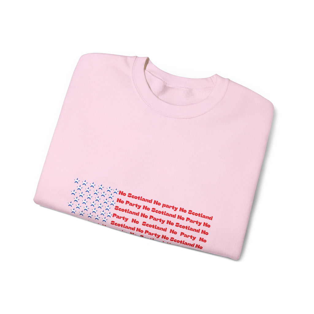 Scottish Football Saltires American Flag Crewneck Sweatshirt — Song Lyric Design