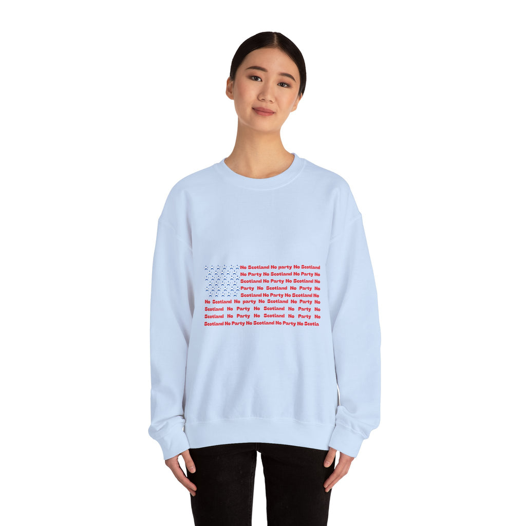 Scottish Football Saltires American Flag Crewneck Sweatshirt — Song Lyric Design
