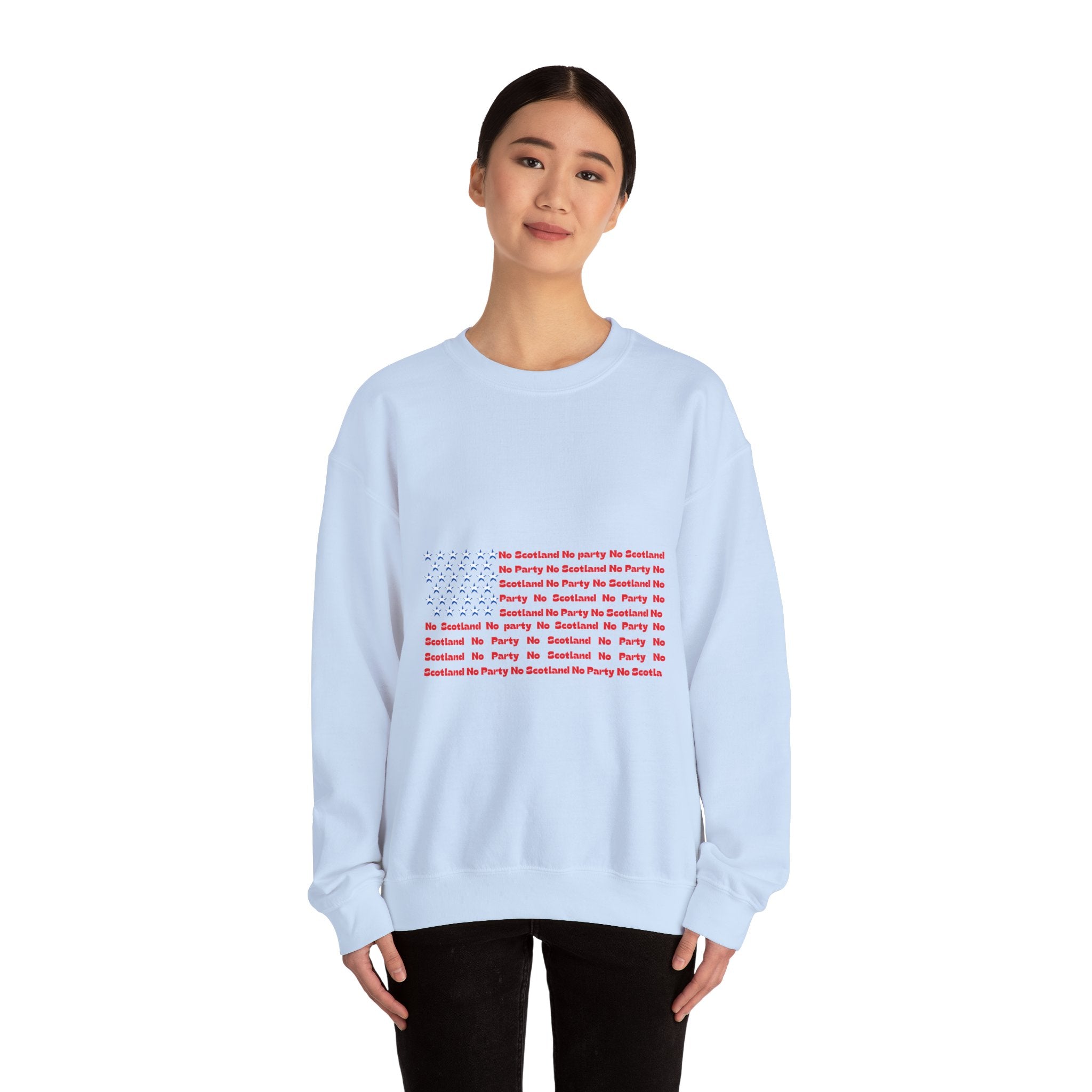 Scottish Football Saltires American Flag Crewneck Sweatshirt — Song Lyric Design