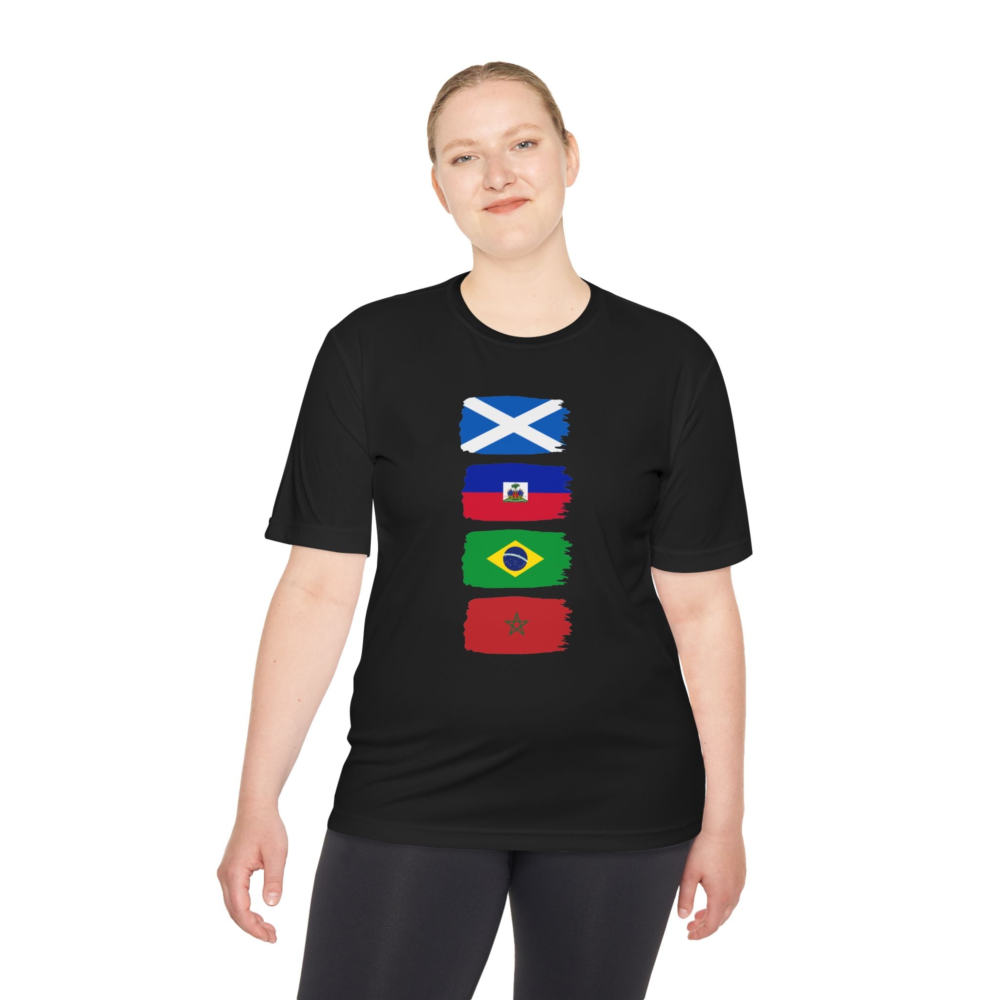 Scotland World Cup Group Flags Tee — Four Nations Soccer T‑Shirt