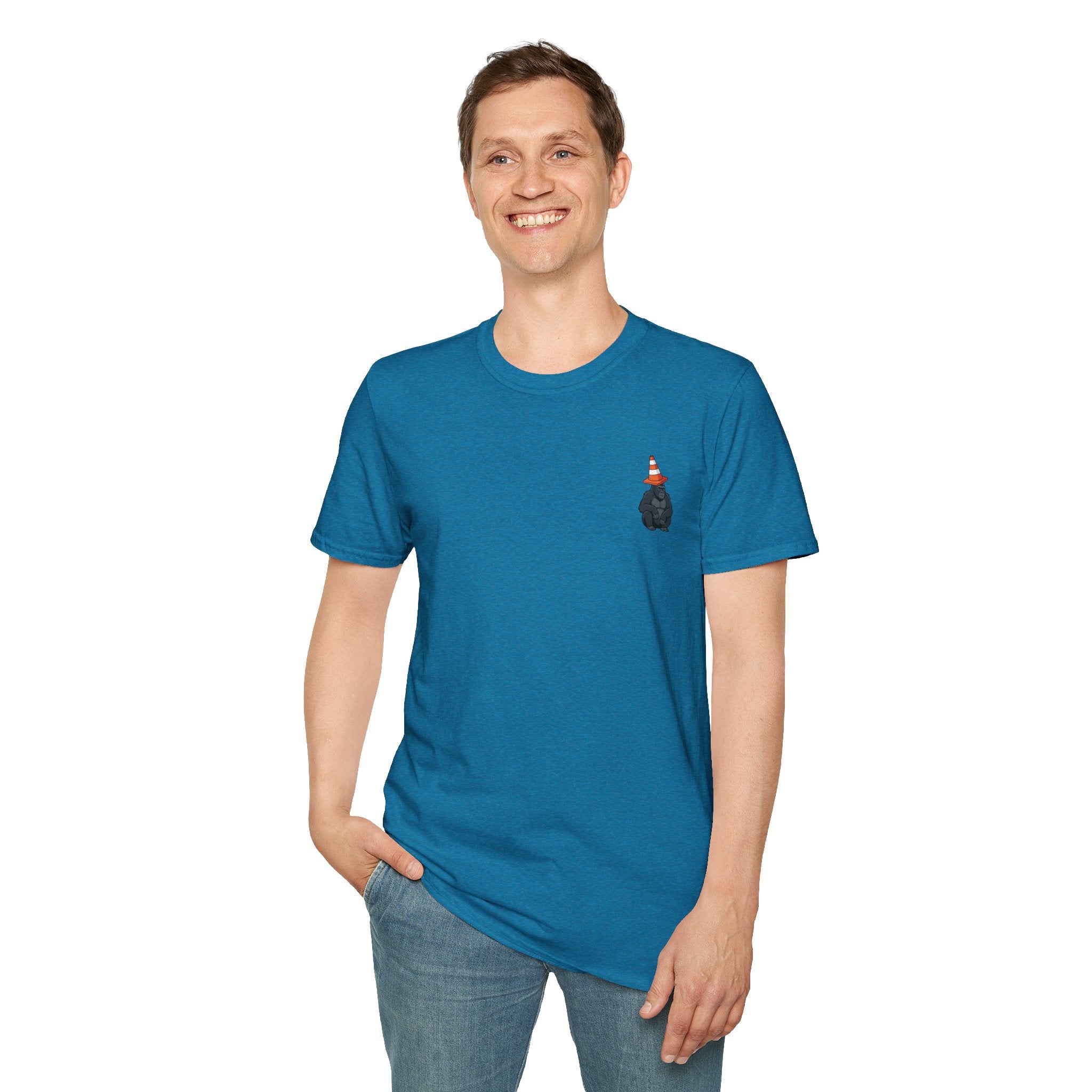 Copy of Boston Skyline Tee — Playful Traffic Cone Graphic (Boston & Scotland Fans)