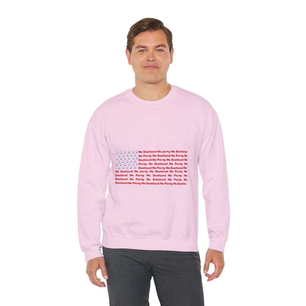 Scottish Football Saltires American Flag Crewneck Sweatshirt — Song Lyric Design
