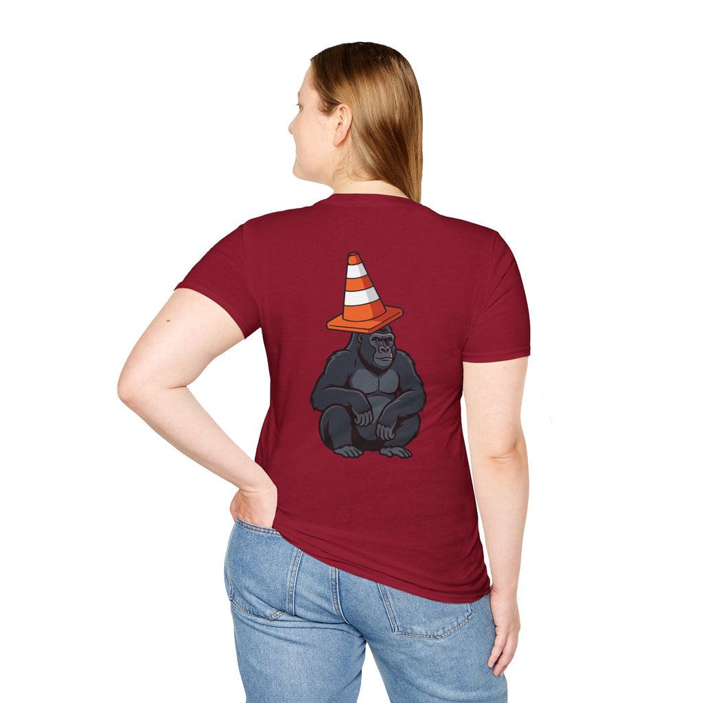 Copy of Boston Skyline Tee — Playful Traffic Cone Graphic (Boston & Scotland Fans)