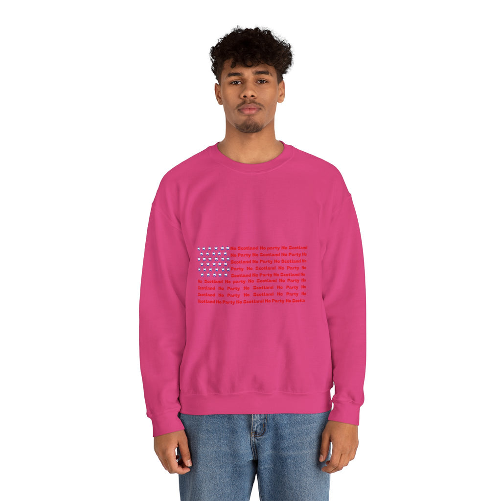 Scottish Football Saltires American Flag Crewneck Sweatshirt — Song Lyric Design