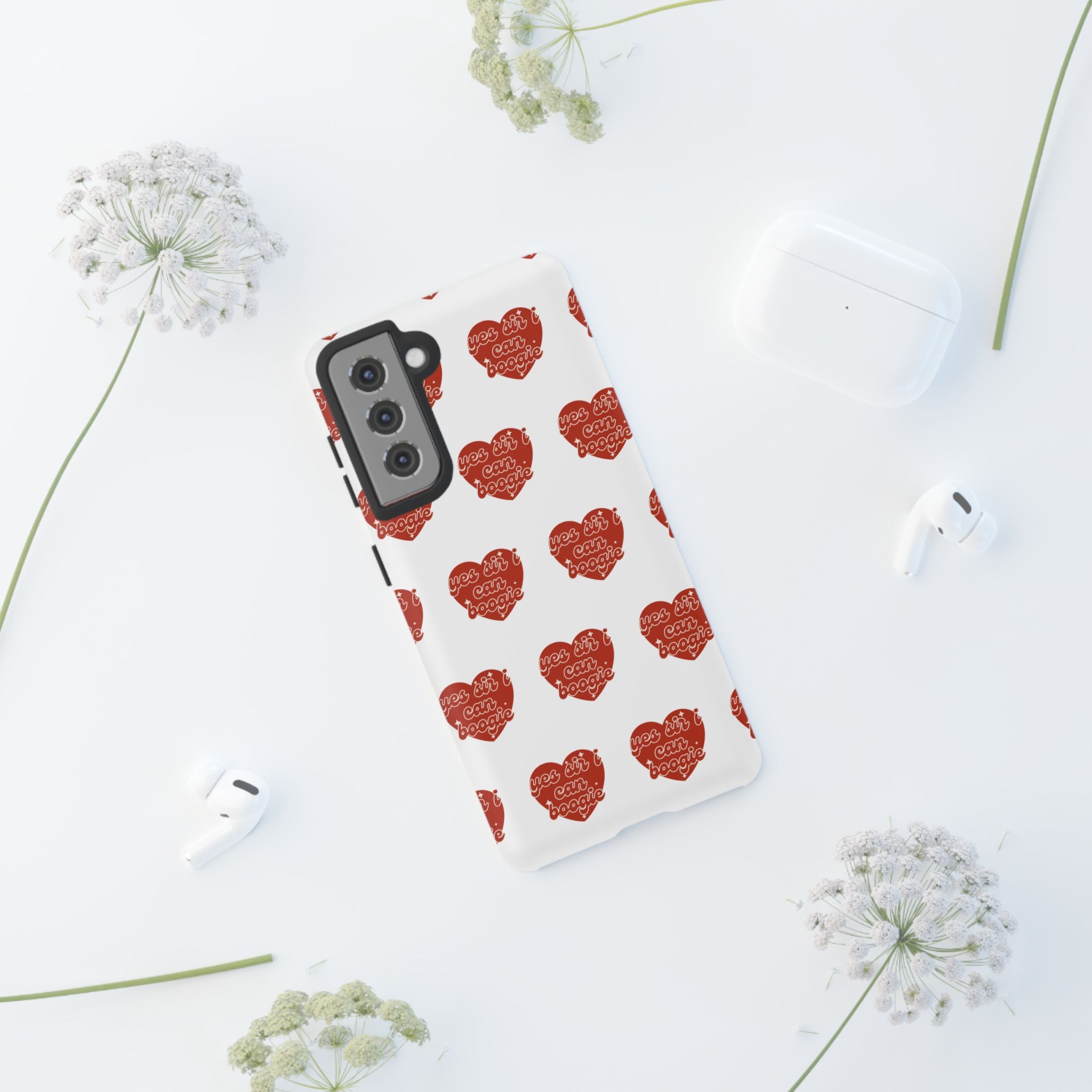 Yes Sir I Can Boogie heart pattern Phone Case | iPhone Samsung protective case