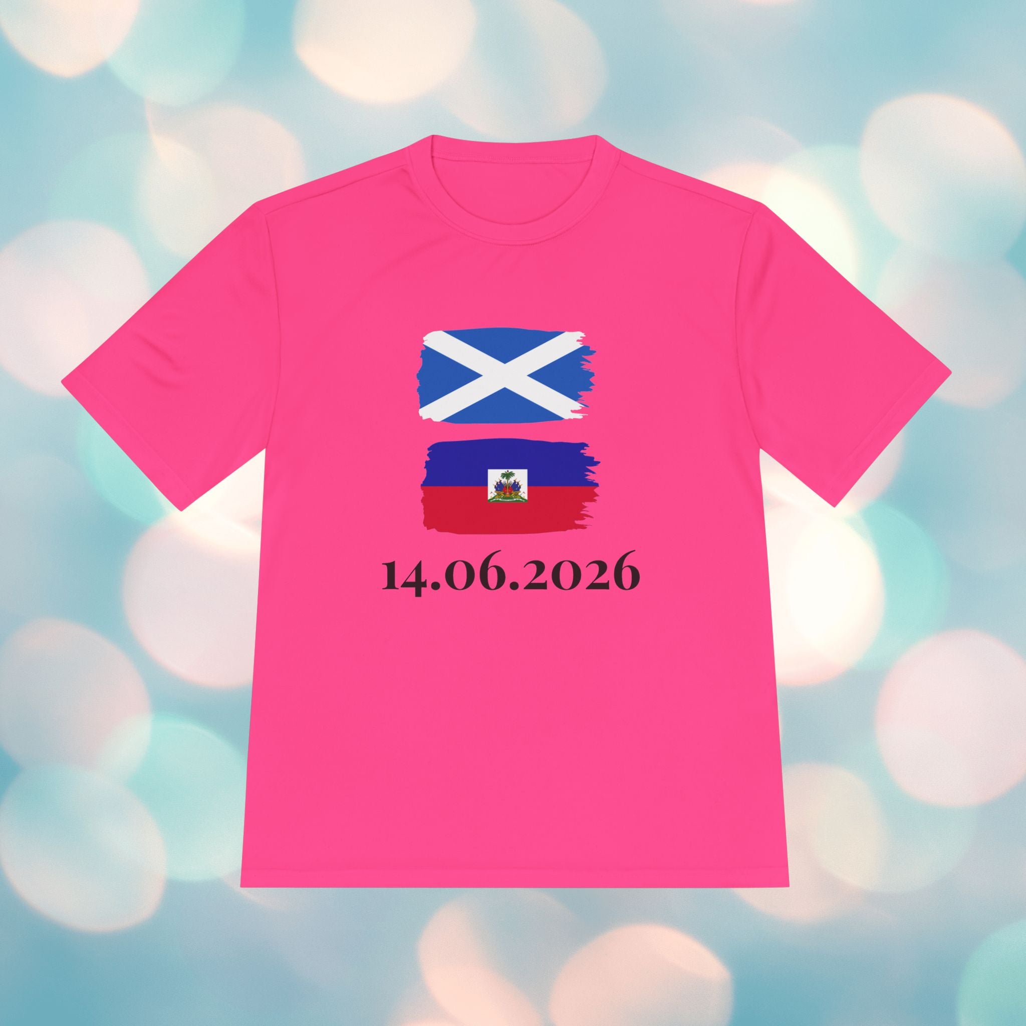 Scotland vs Haiti World Cup Tee — Match Date Comfy Soccer Shirt