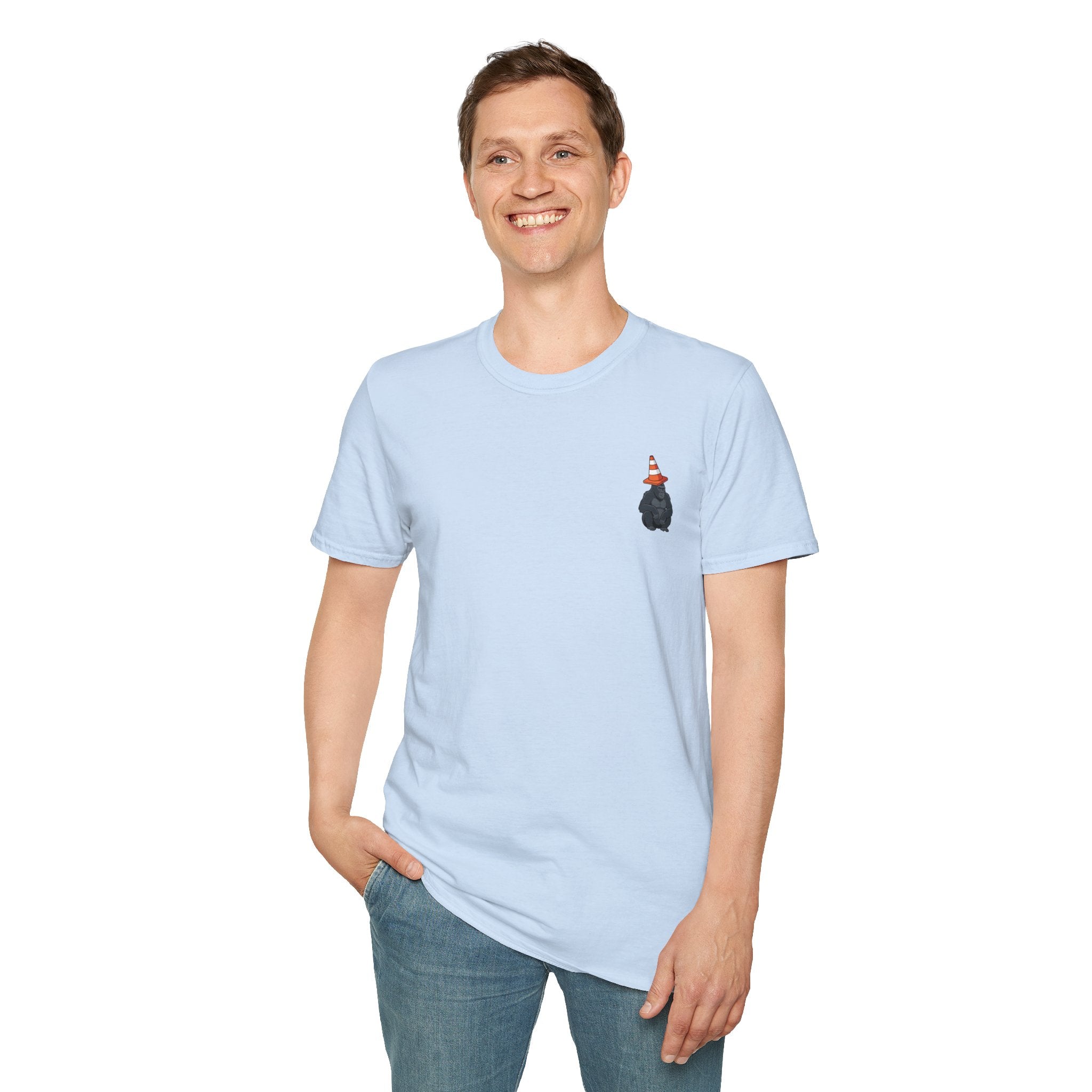Copy of Boston Skyline Tee — Playful Traffic Cone Graphic (Boston & Scotland Fans)
