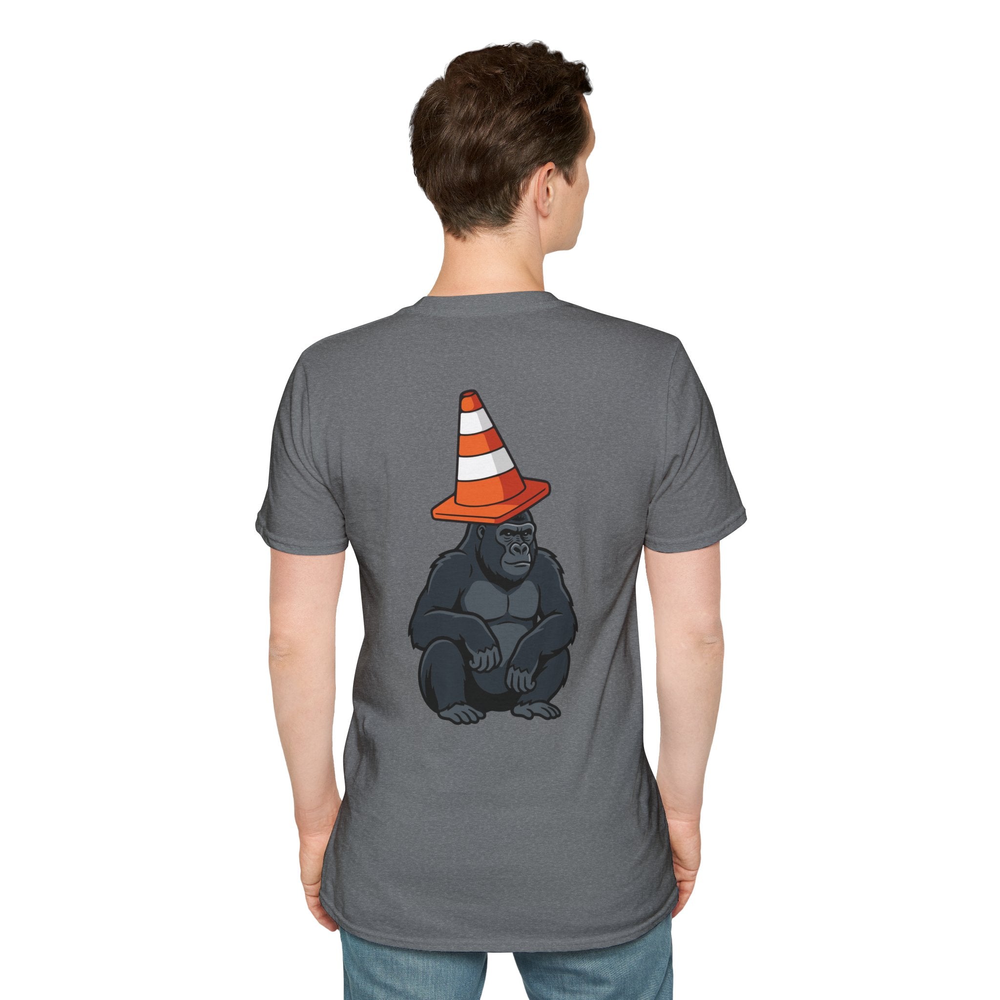 Copy of Boston Skyline Tee — Playful Traffic Cone Graphic (Boston & Scotland Fans)