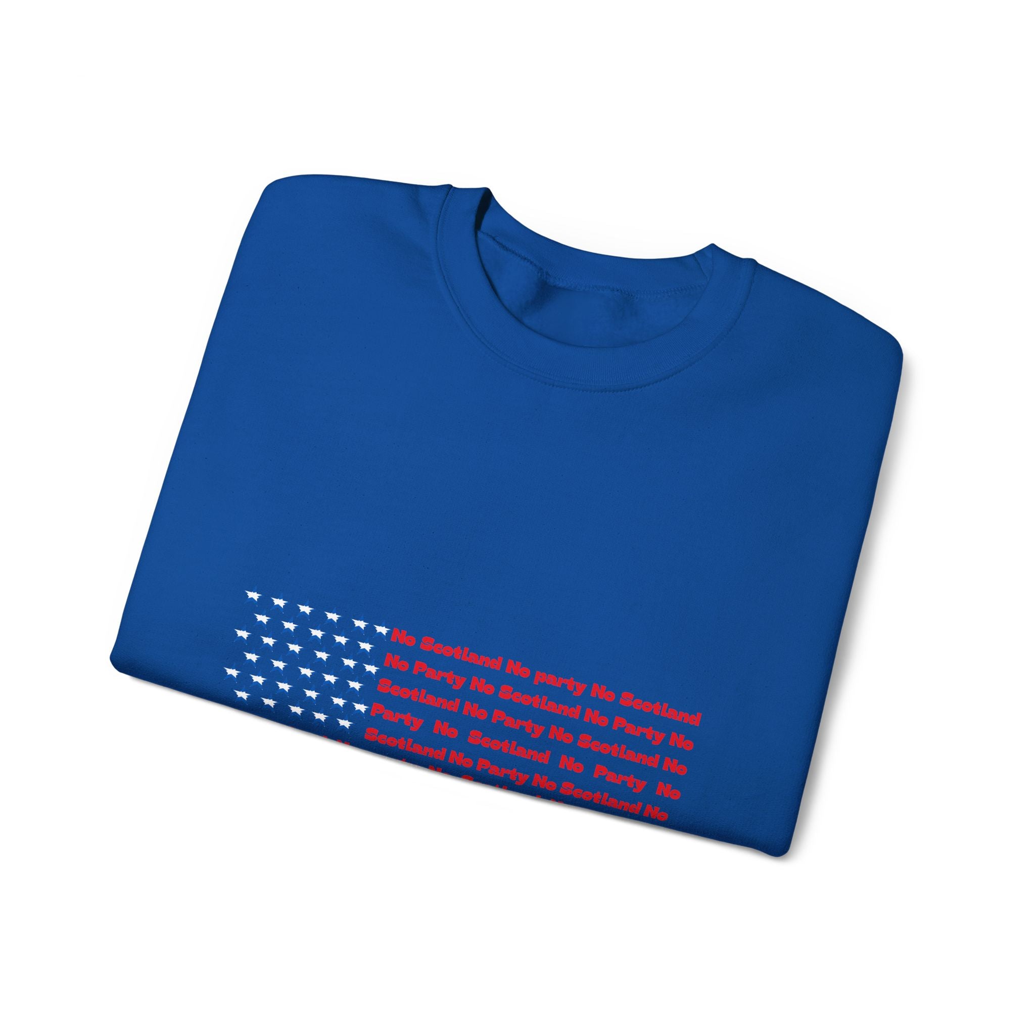 Scottish Football Saltires American Flag Crewneck Sweatshirt — Song Lyric Design