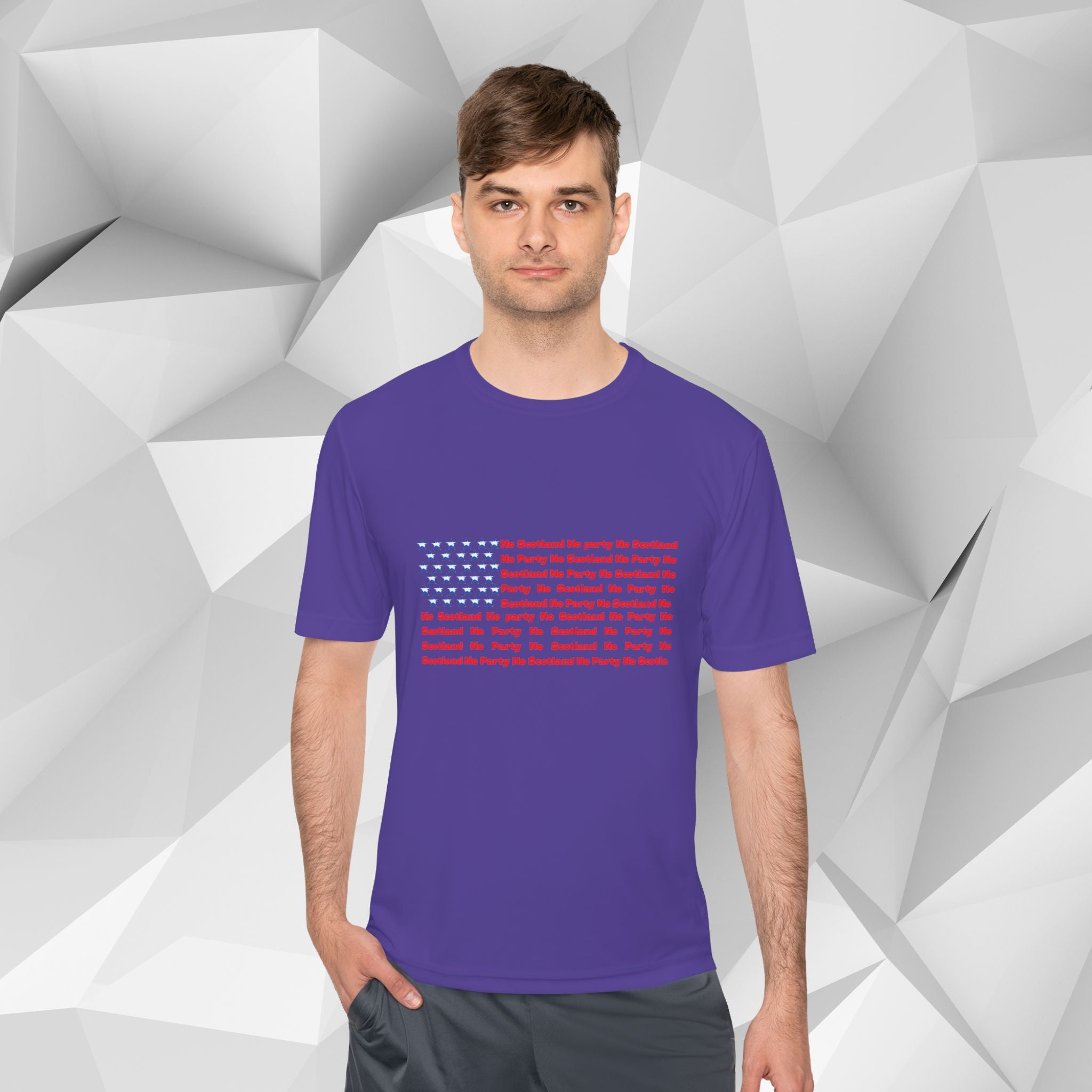Scotland No Party American Flag Tee — Saltires Pattern
