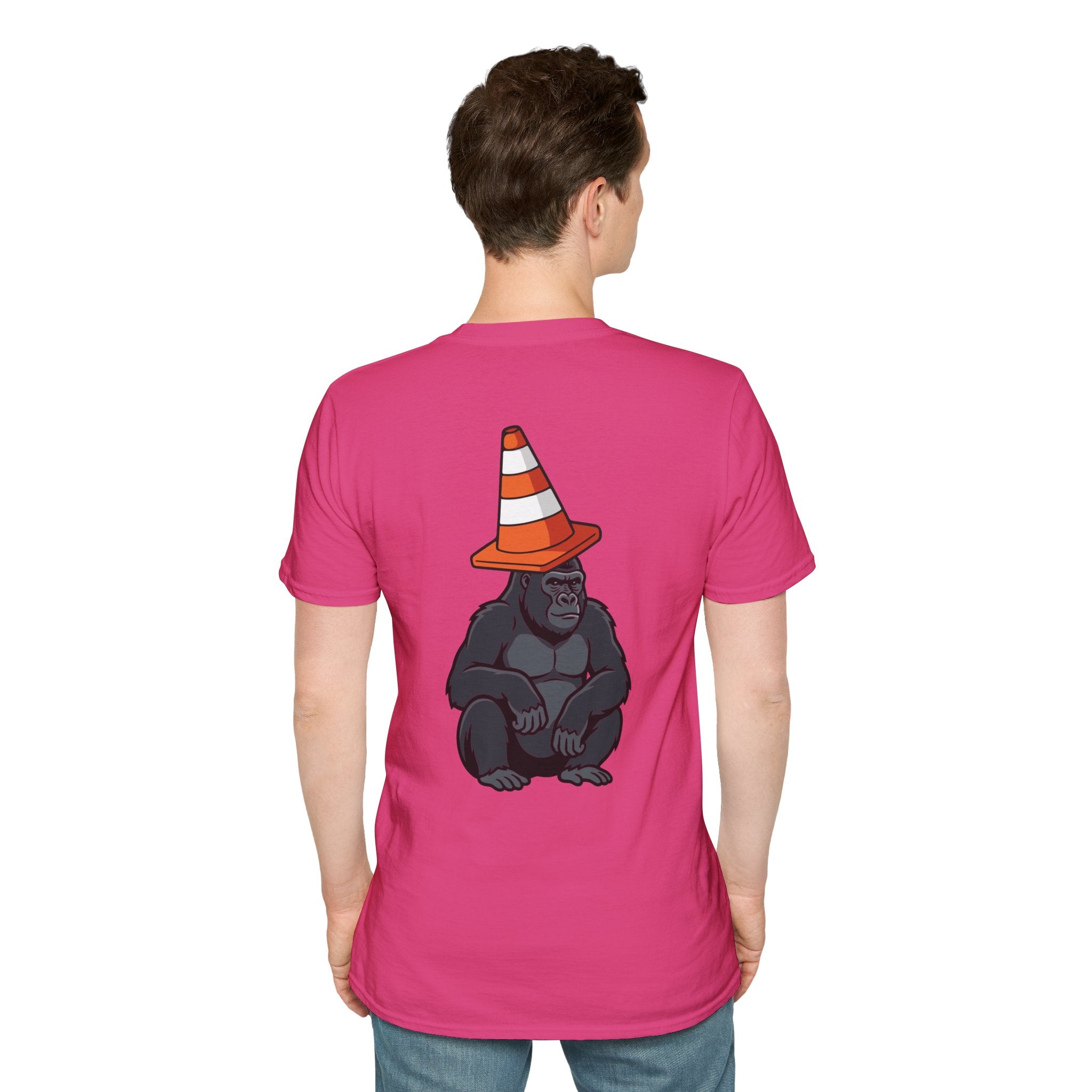 Copy of Boston Skyline Tee — Playful Traffic Cone Graphic (Boston & Scotland Fans)