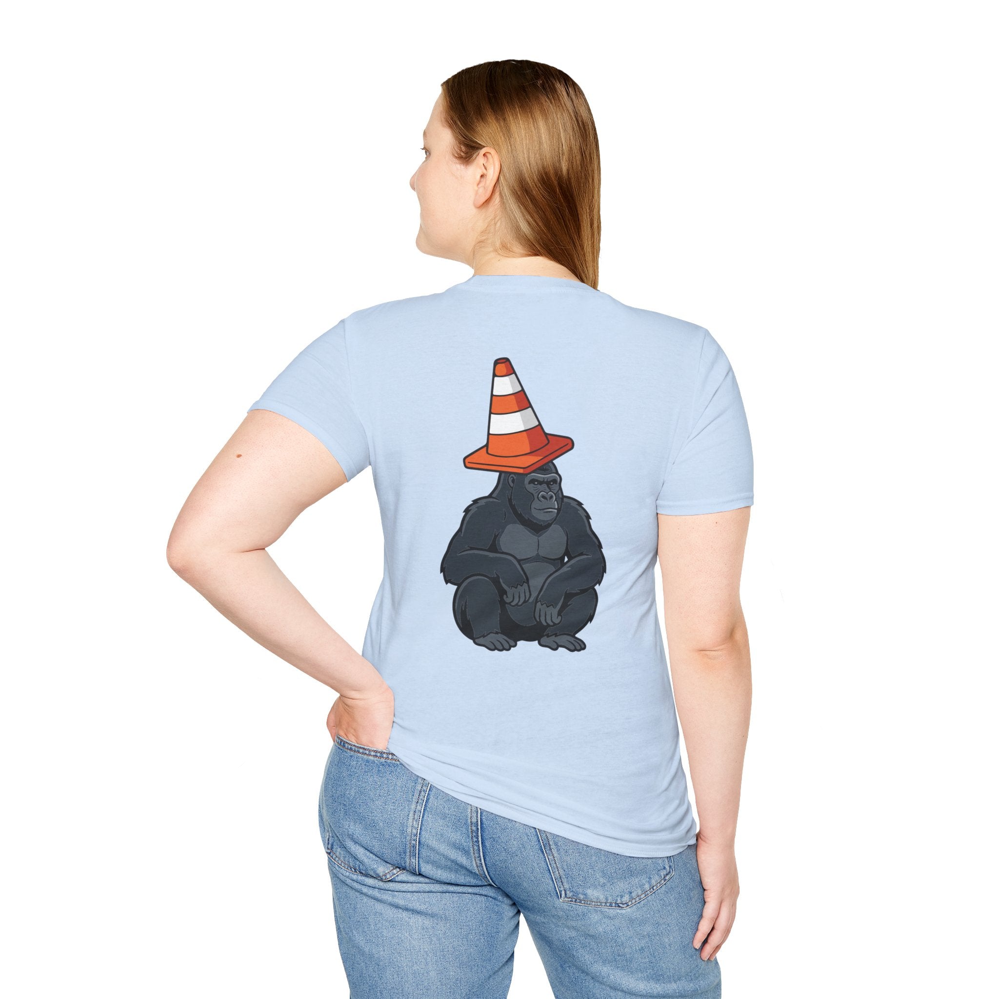 Copy of Boston Skyline Tee — Playful Traffic Cone Graphic (Boston & Scotland Fans)