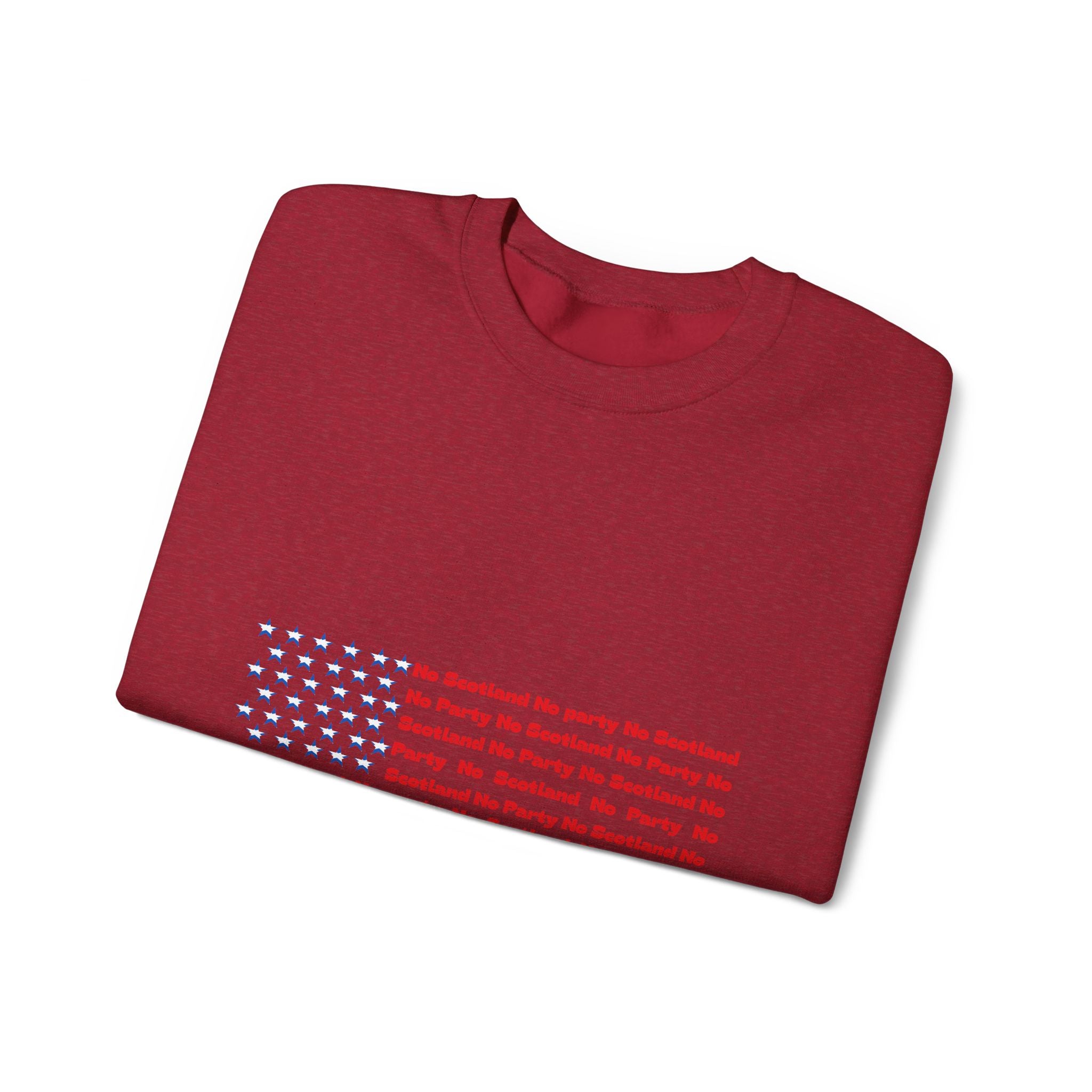 Scottish Football Saltires American Flag Crewneck Sweatshirt — Song Lyric Design