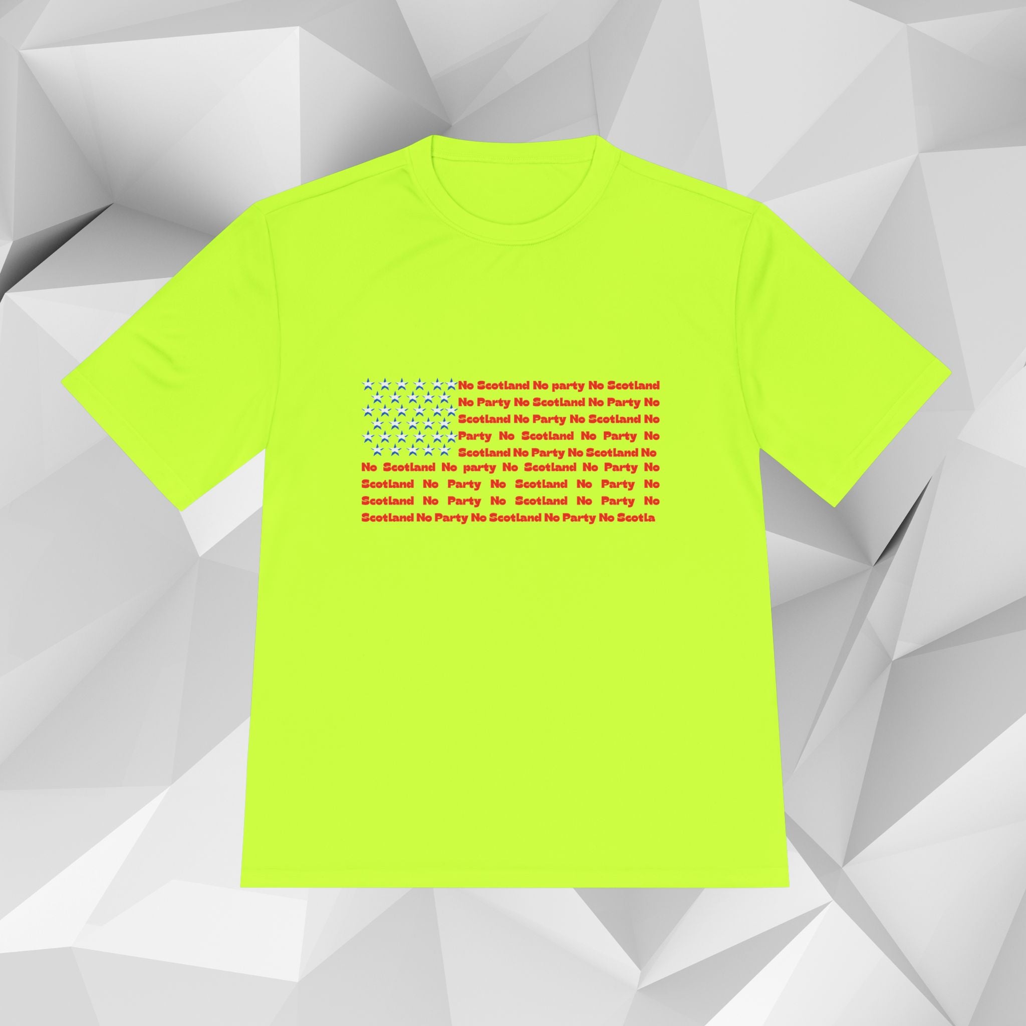 Scotland No Party American Flag Tee — Saltires Pattern