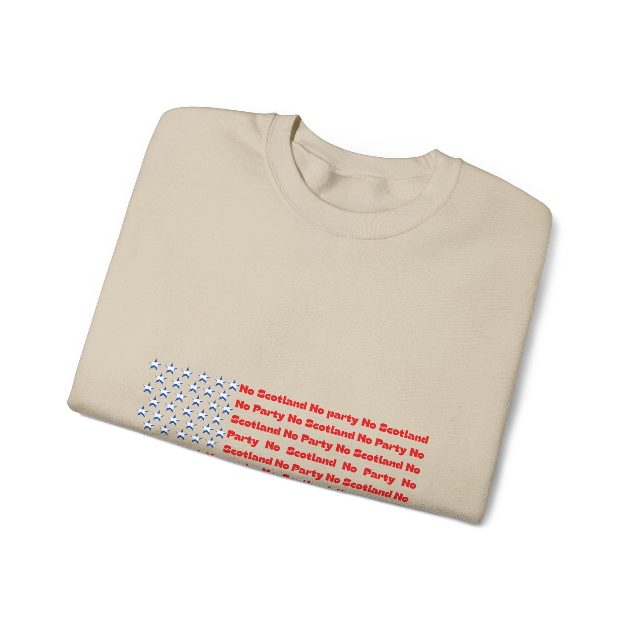 Scottish Football Saltires American Flag Crewneck Sweatshirt — Song Lyric Design