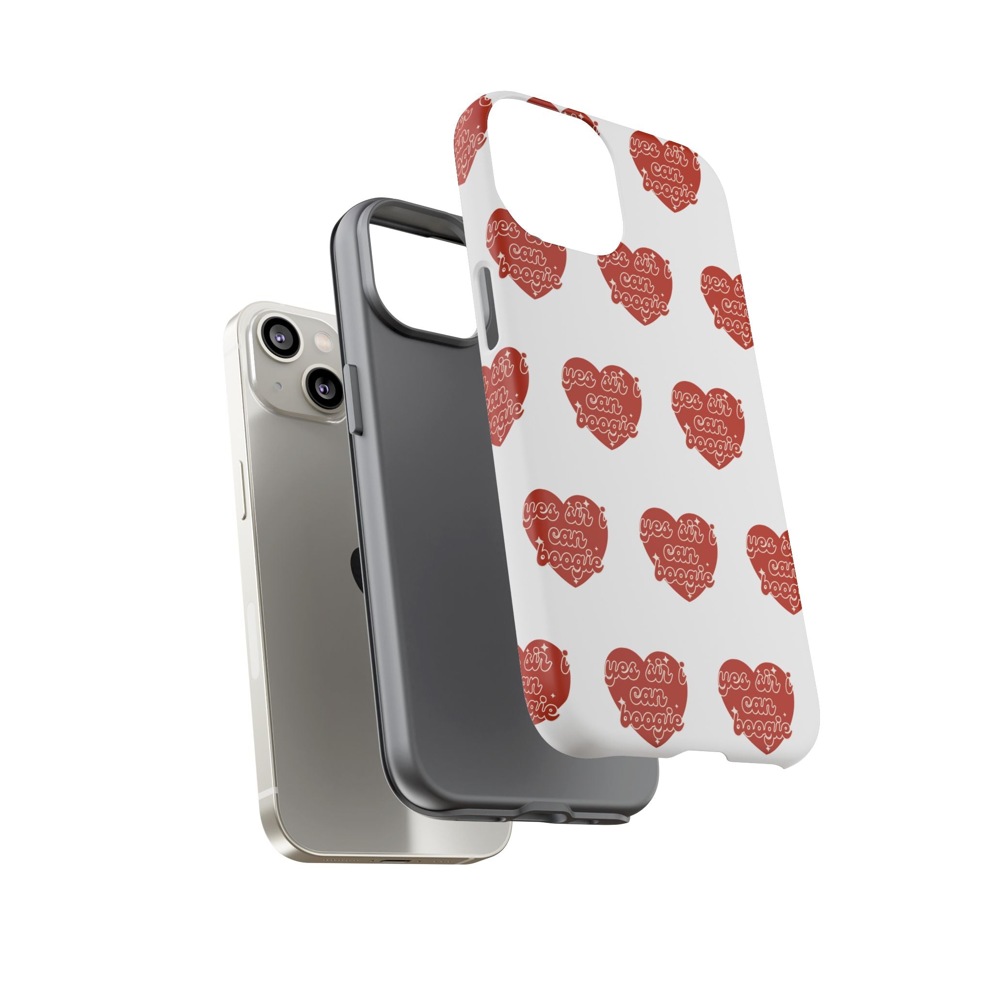 Yes Sir I Can Boogie heart pattern Phone Case | iPhone Samsung protective case