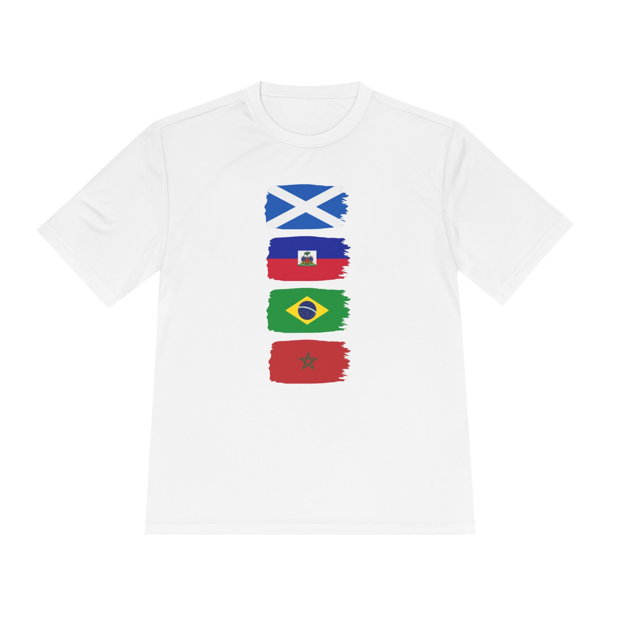 Scotland World Cup Group Flags Tee — Four Nations Soccer T‑Shirt