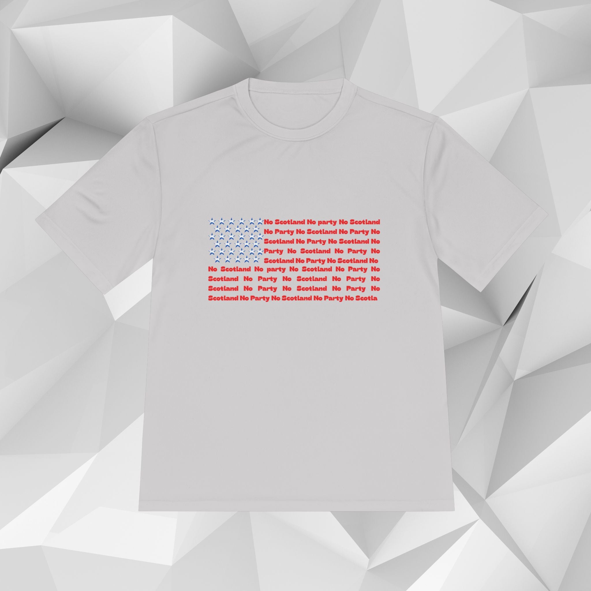 Scotland No Party American Flag Tee — Saltires Pattern