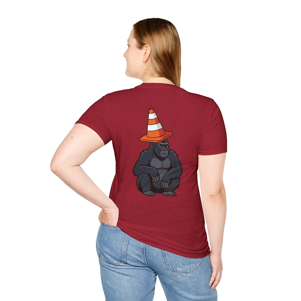 Copy of Boston Skyline Tee — Playful Traffic Cone Graphic (Boston & Scotland Fans)