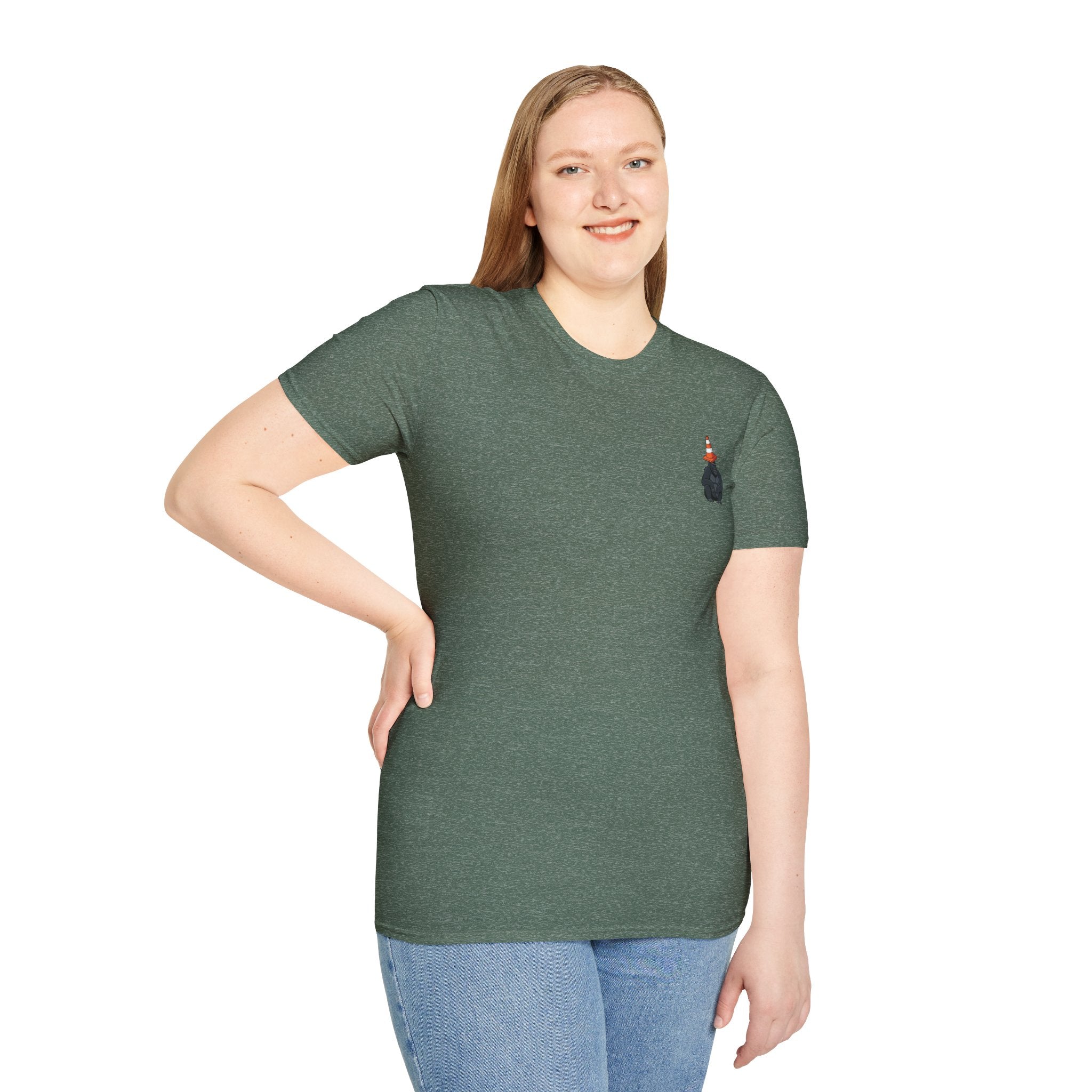 Copy of Boston Skyline Tee — Playful Traffic Cone Graphic (Boston & Scotland Fans)