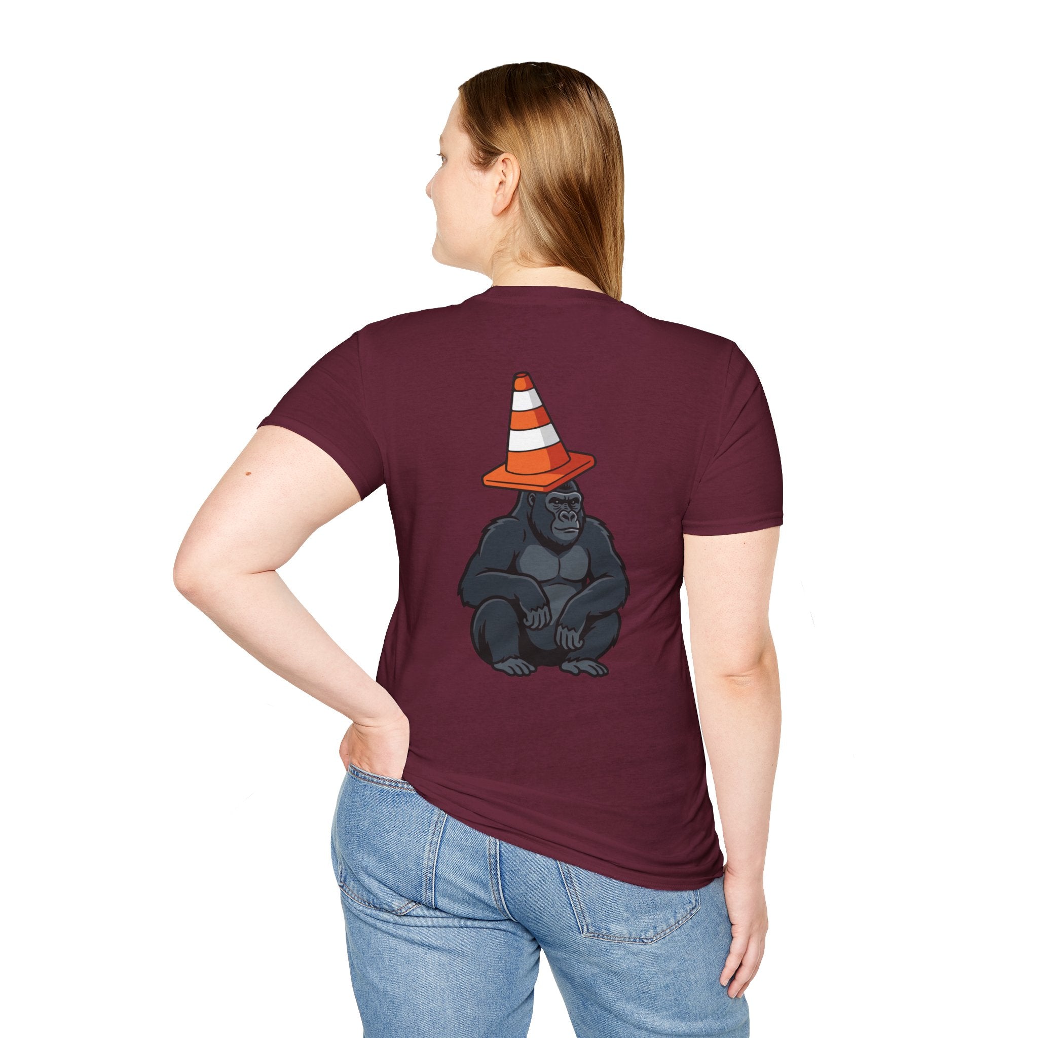 Copy of Boston Skyline Tee — Playful Traffic Cone Graphic (Boston & Scotland Fans)
