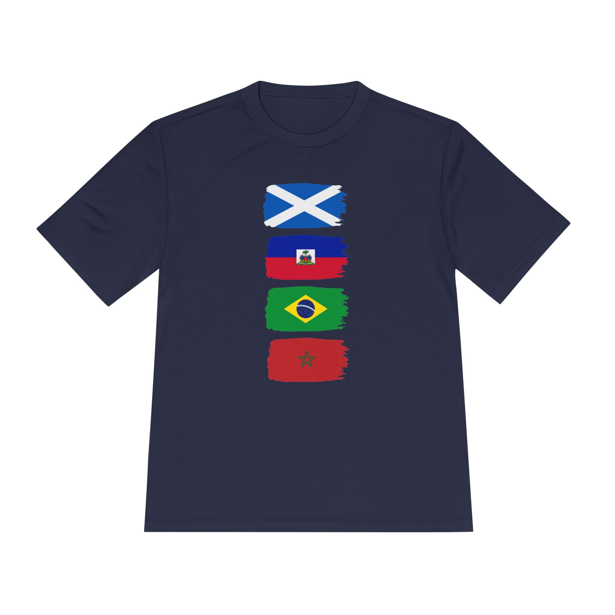 Scotland World Cup Group Flags Tee — Four Nations Soccer T‑Shirt