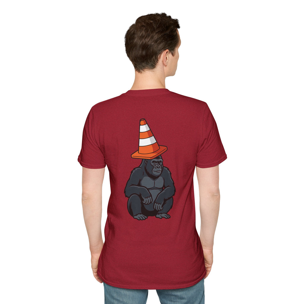 Copy of Boston Skyline Tee — Playful Traffic Cone Graphic (Boston & Scotland Fans)